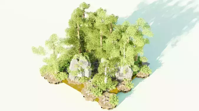 Voxel Art Forest Generator