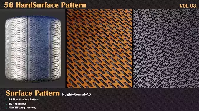 56 Hardsurface Pattern - VOL 03  