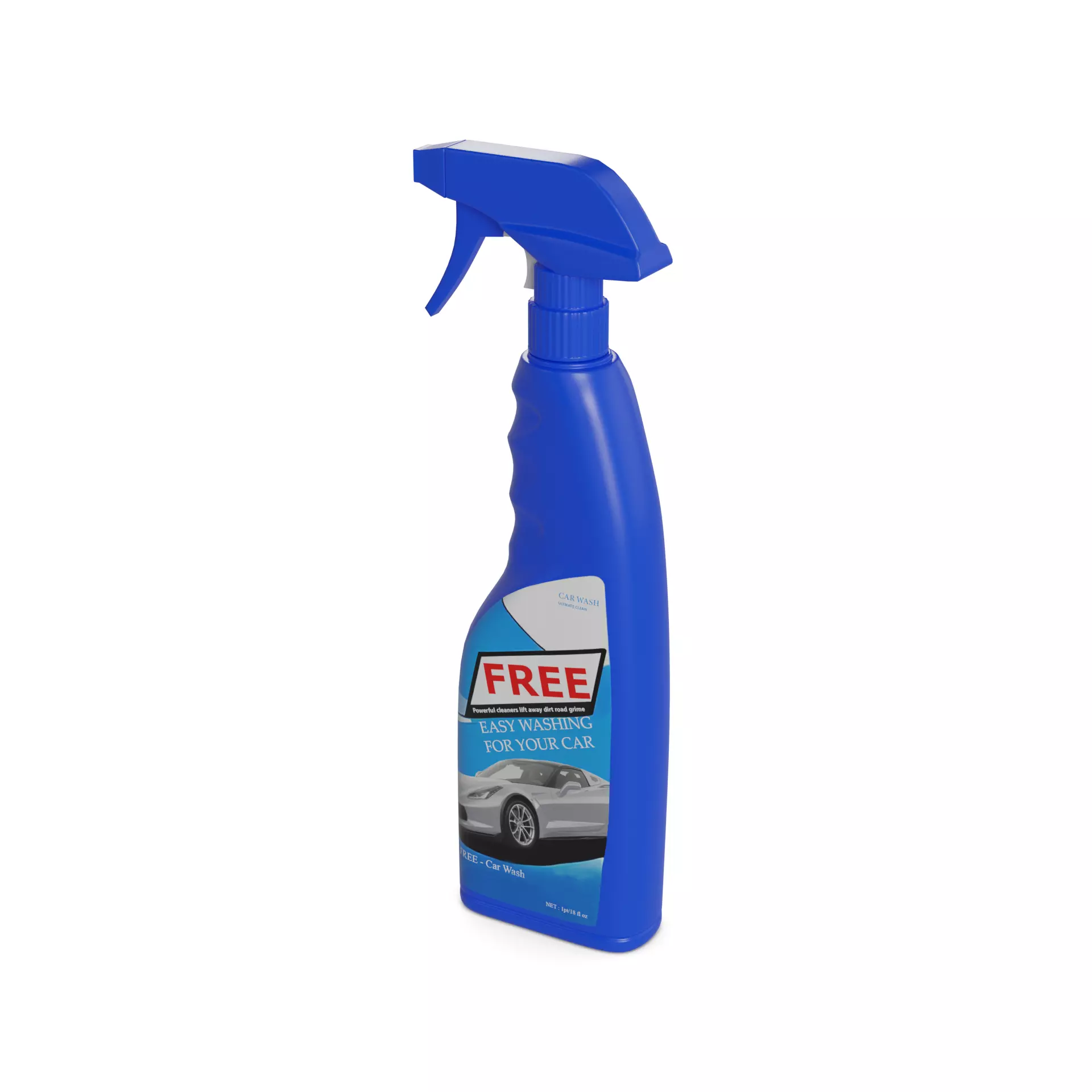 Car cleaning Interior Cleaner Low-poly 3D model_0