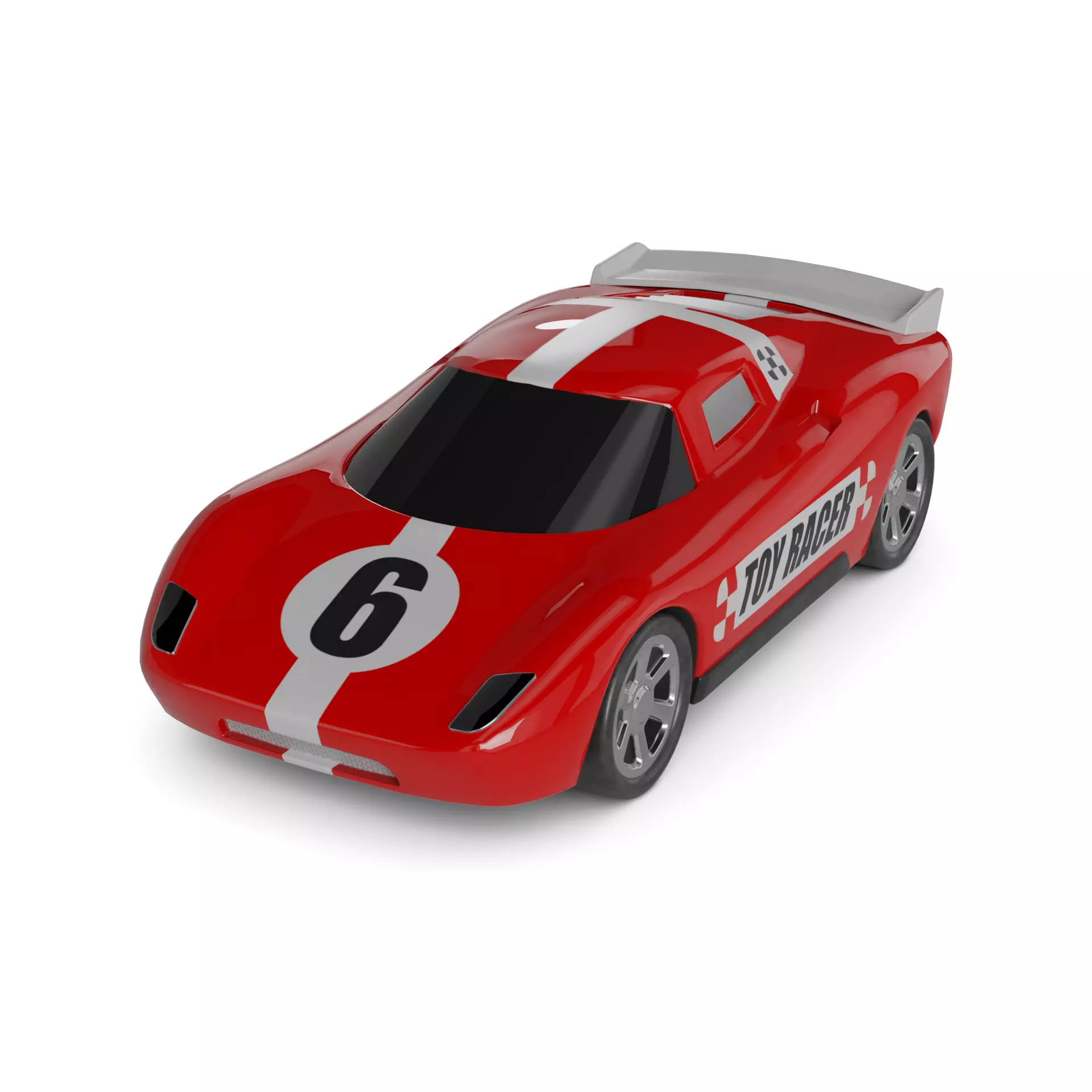 Cars and action games Toy Car Low-poly 3D model_0