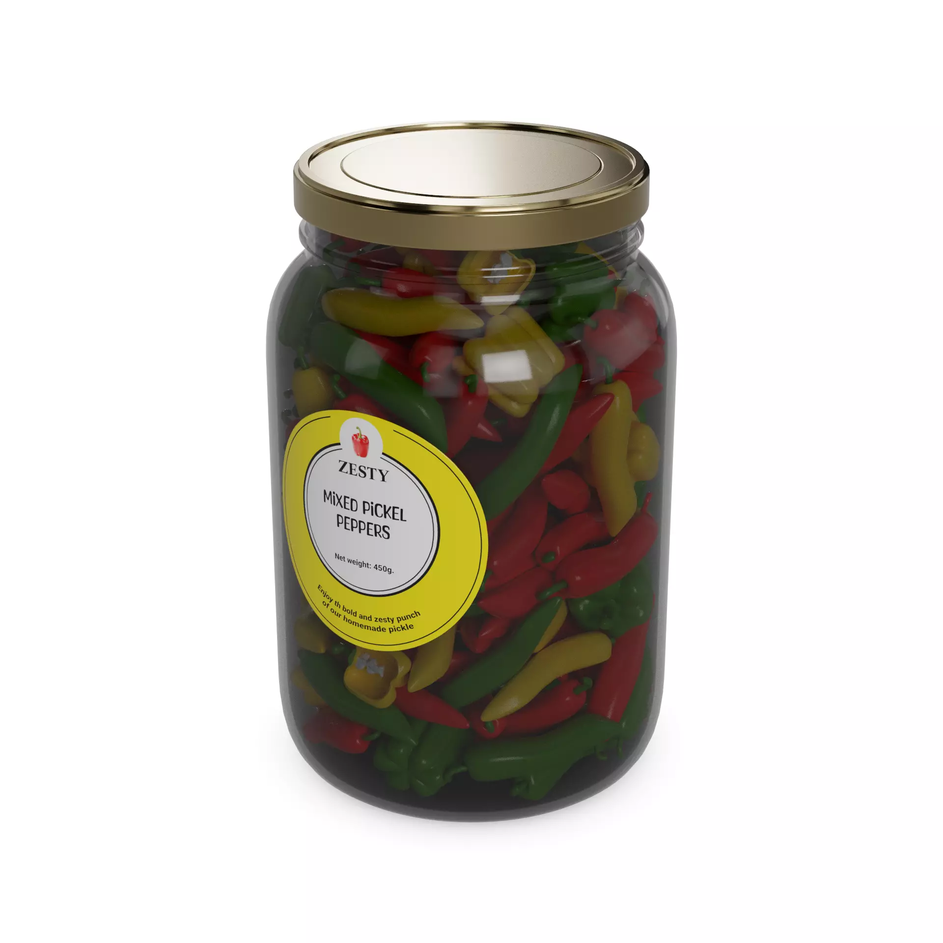 Other preserved vegetables and mixtures Canned Mixed Pickled ... 3D model_0