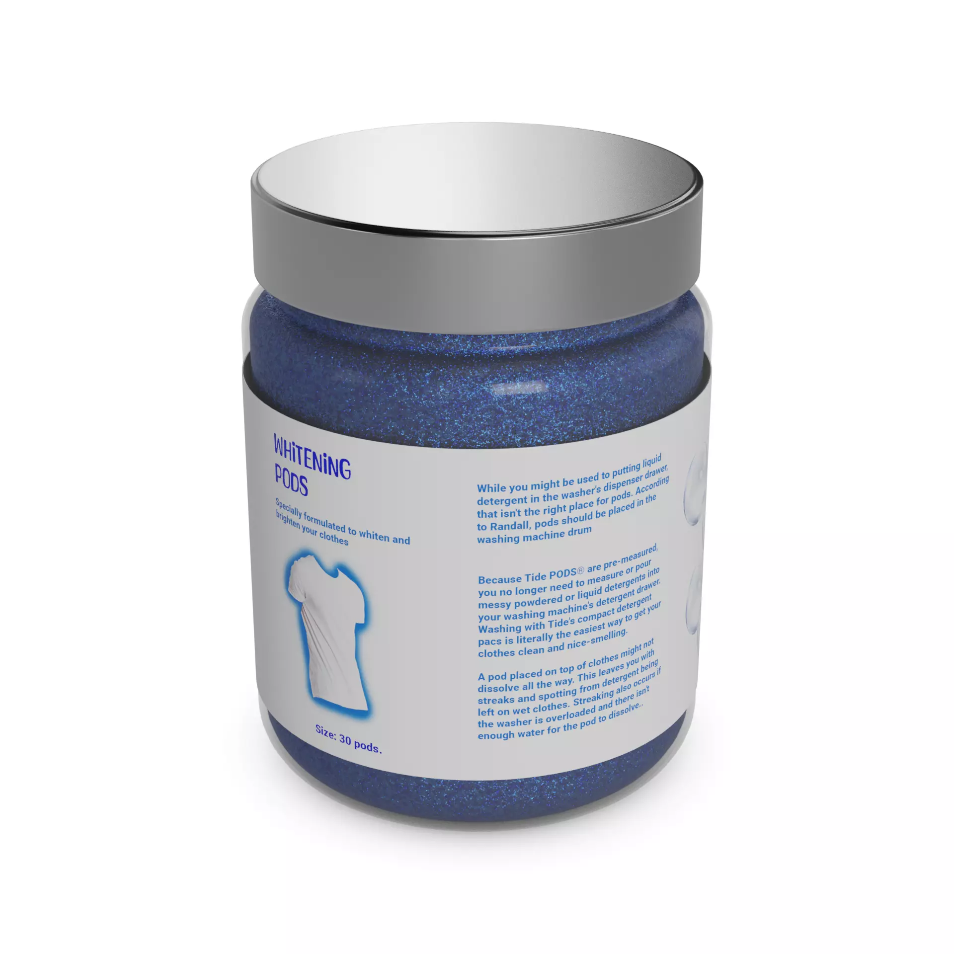 Stain removers and whiteners Whitening Laundry Pods 3D model_0