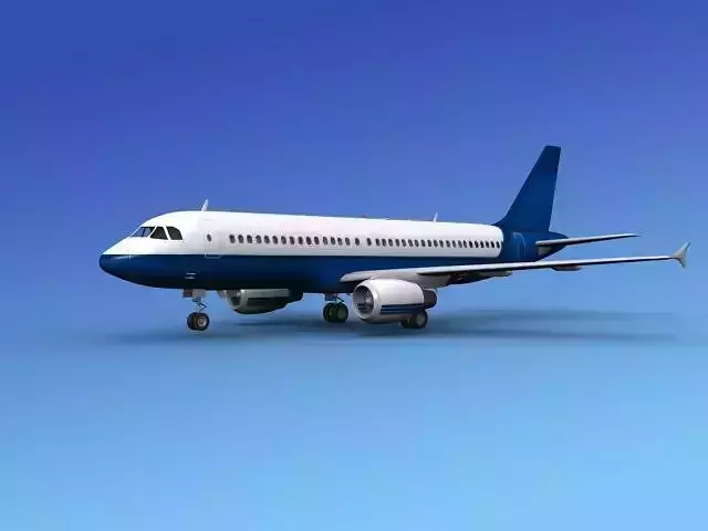 Airbus A320 Unmarked 3D model Airbus A320 Unmarked 3D model