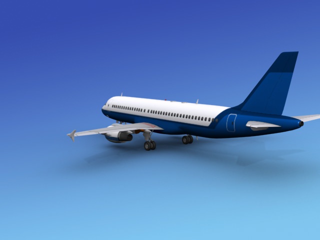 Airbus A320 Unmarked 3D model_5