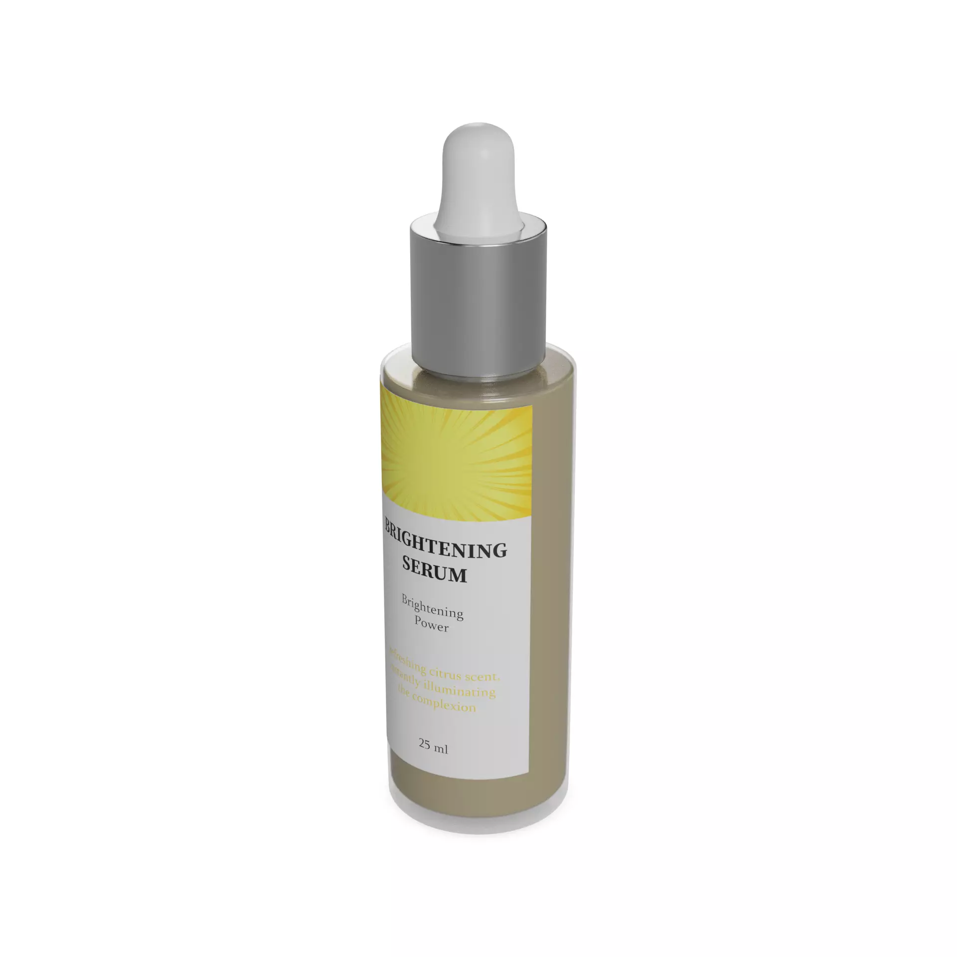 Serums and eye creams Brightening Serum Low-poly 3D model_0