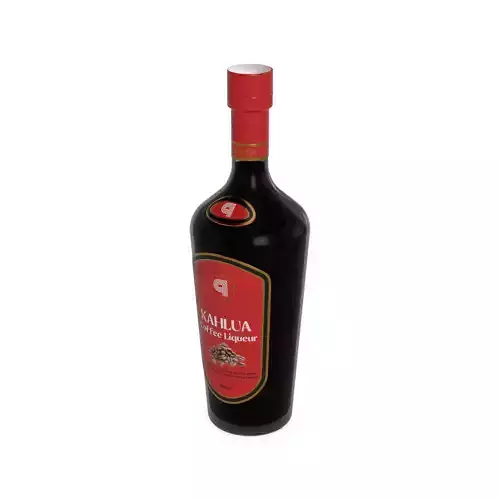 Liqueur Kahlua Coffee Liqueur Low-poly 3D model