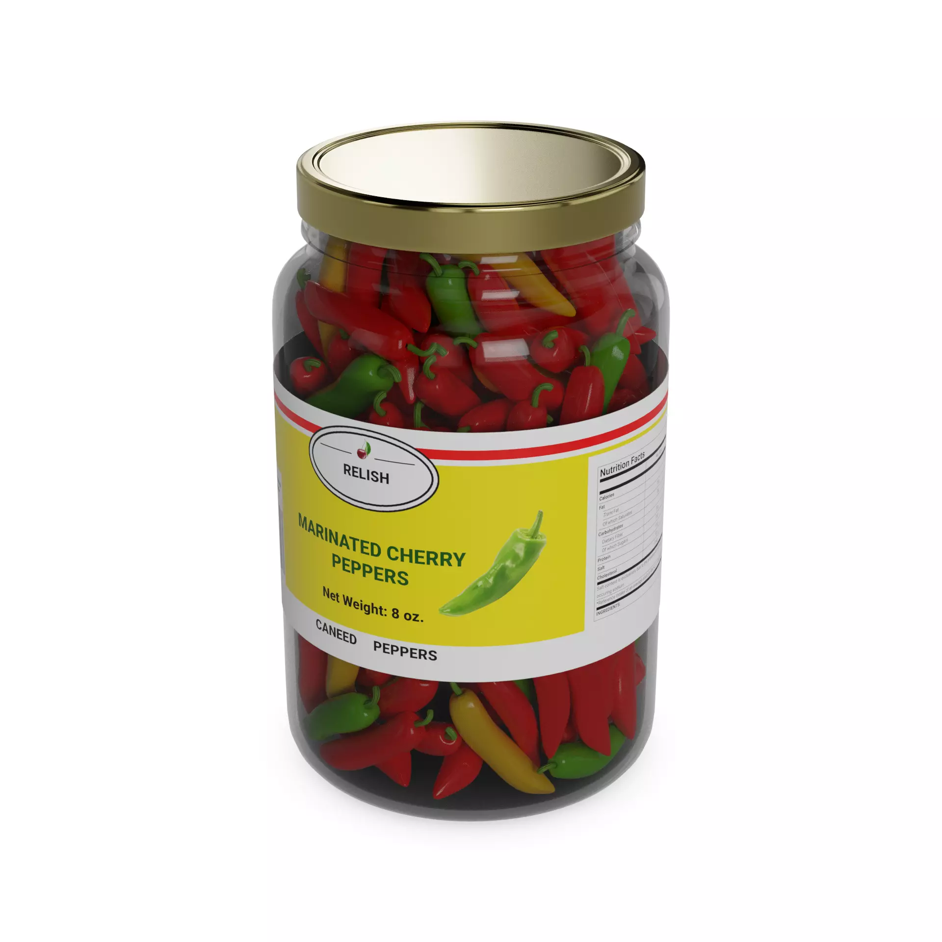 Canned peppers Canned Peppers 3D model_0