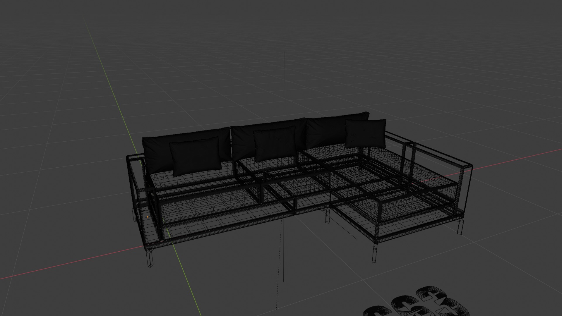 Couch Pack V1 3D model_7