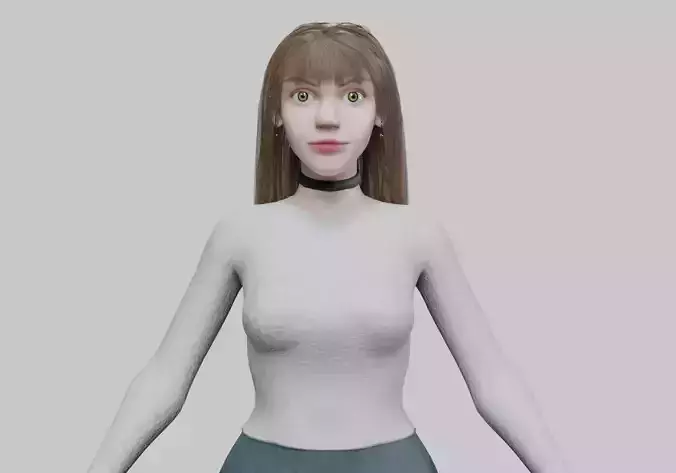 Pretty Cartoon woman V33718 