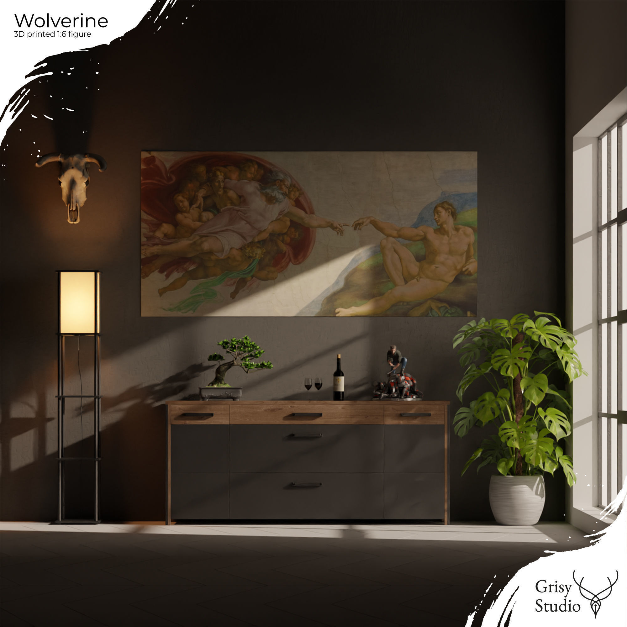 Wolverine - Logan 3d print 3 model in 1 3D print model_38