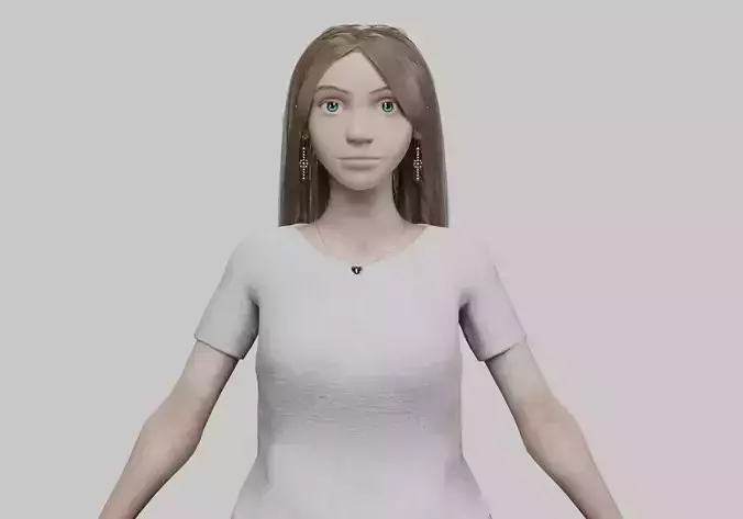 cute cool woman V34434 