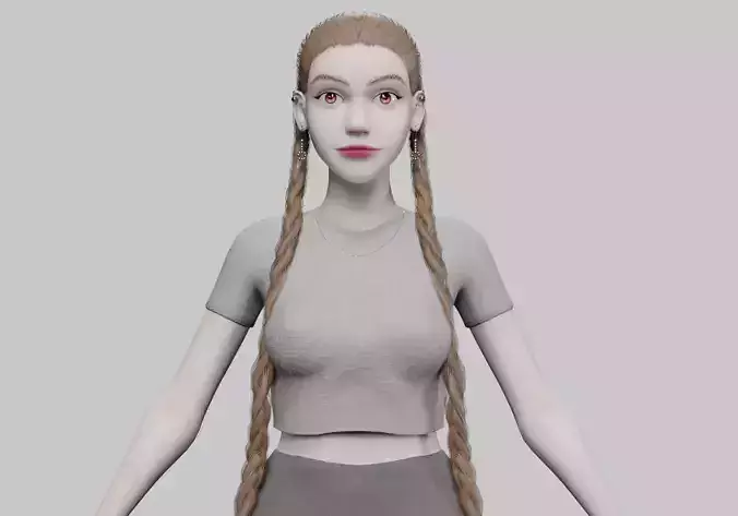 cute classic woman V36280 