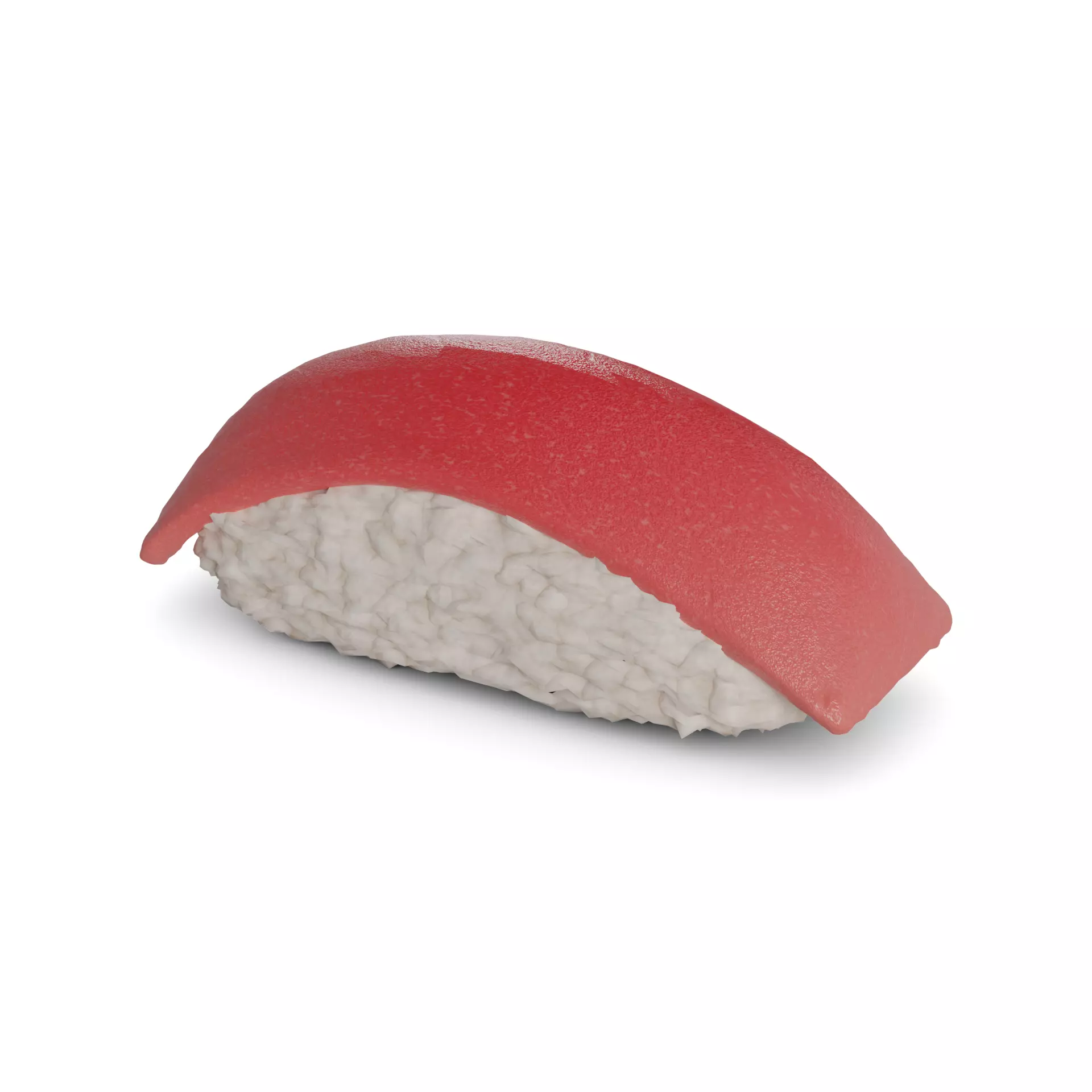 Nigiri Sushi with tuna Low-poly 3D model_0