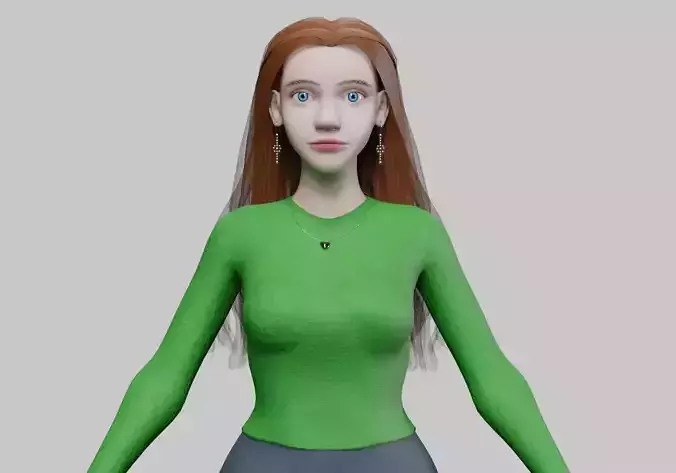 Cartoon cute Woman V34685 