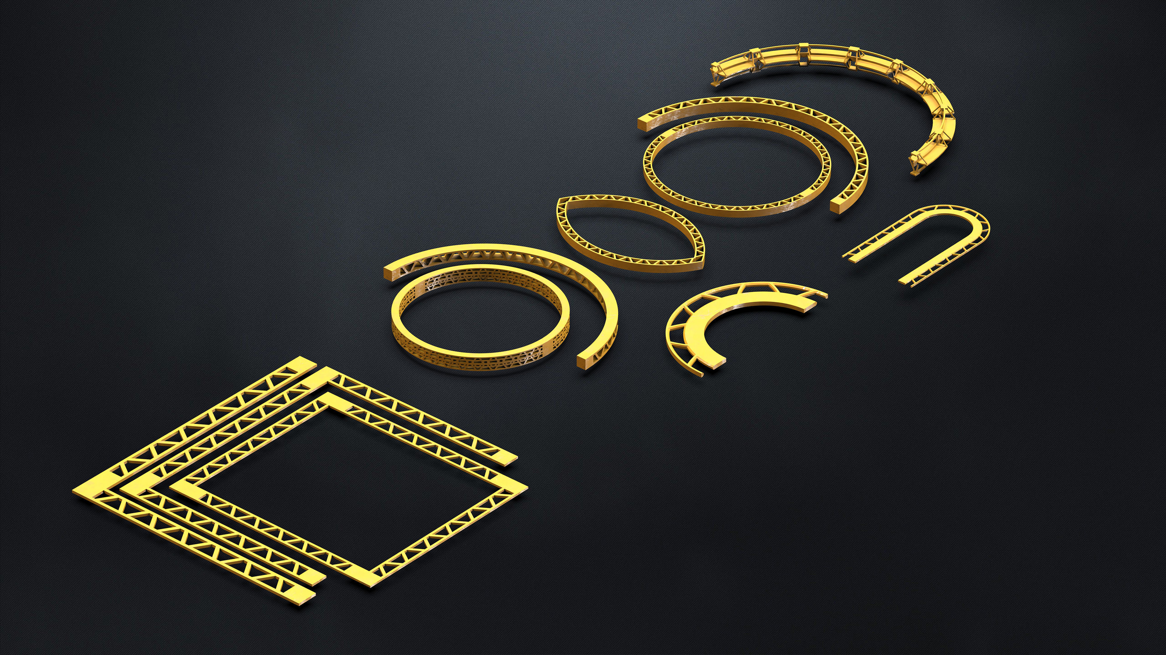 150 SUBD Scifi Architectural Kitbash elements Vol 3 3D model_4