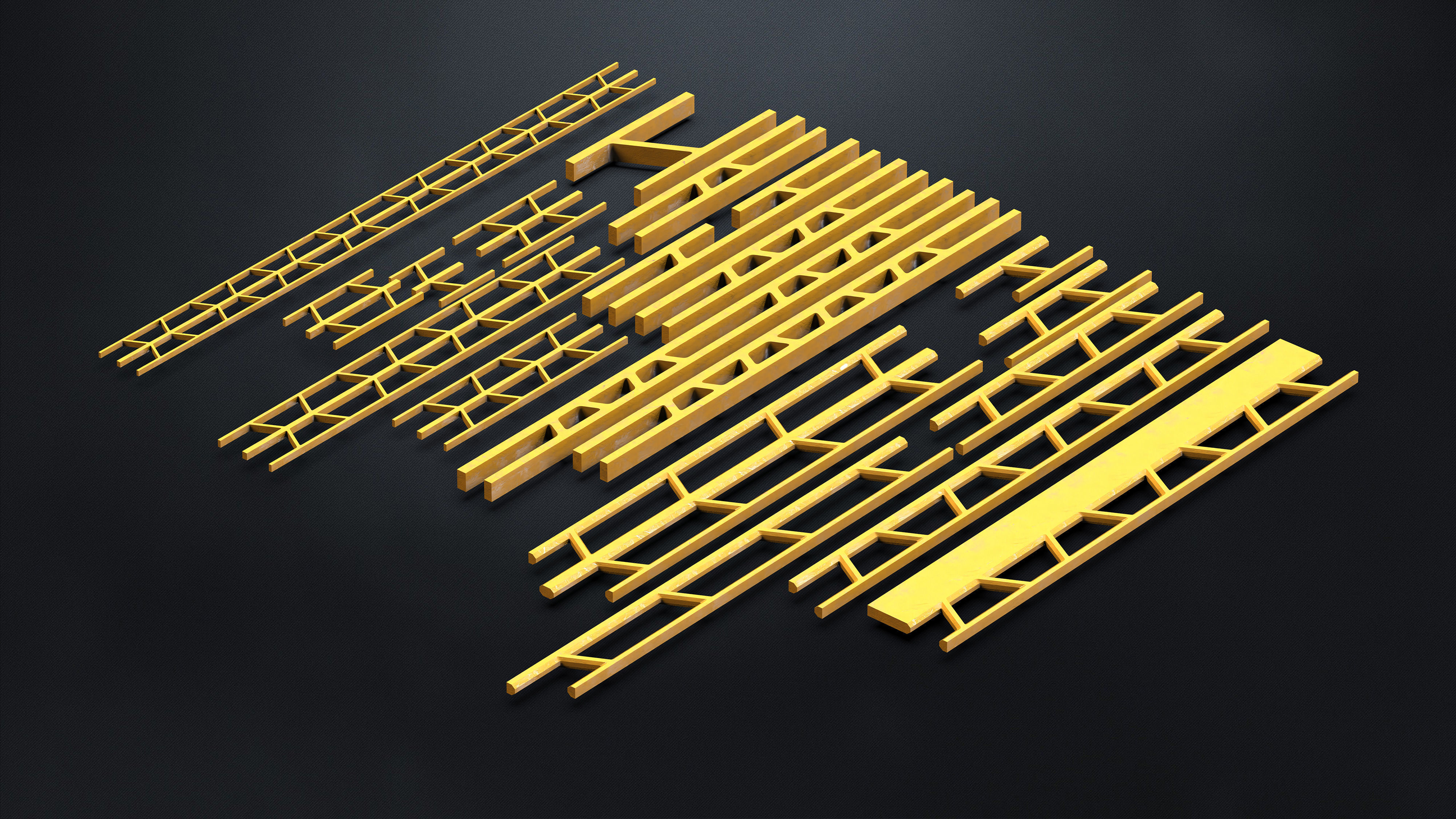 150 SUBD Scifi Architectural Kitbash elements Vol 3 3D model_6