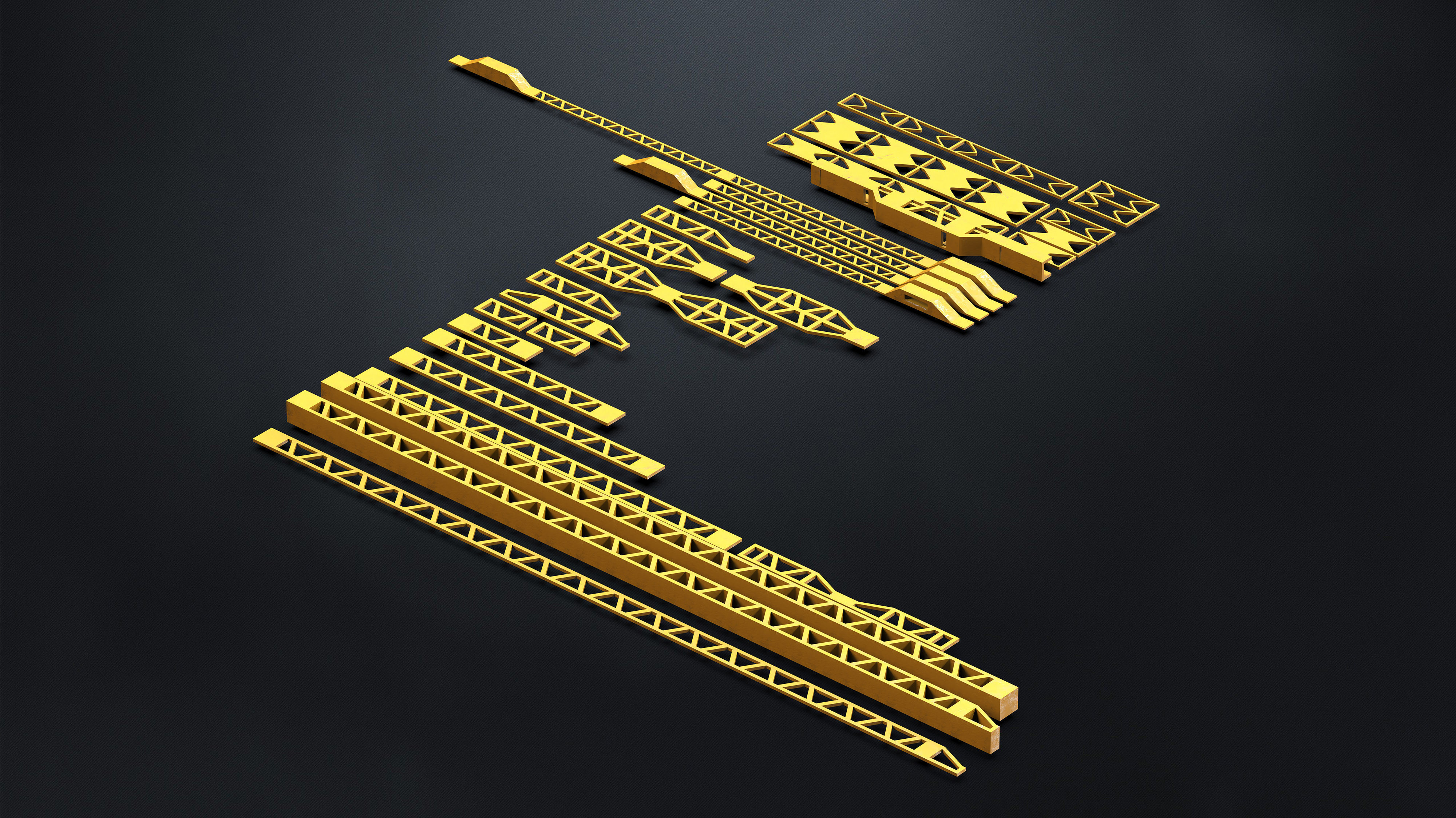 150 SUBD Scifi Architectural Kitbash elements Vol 3 3D model_8