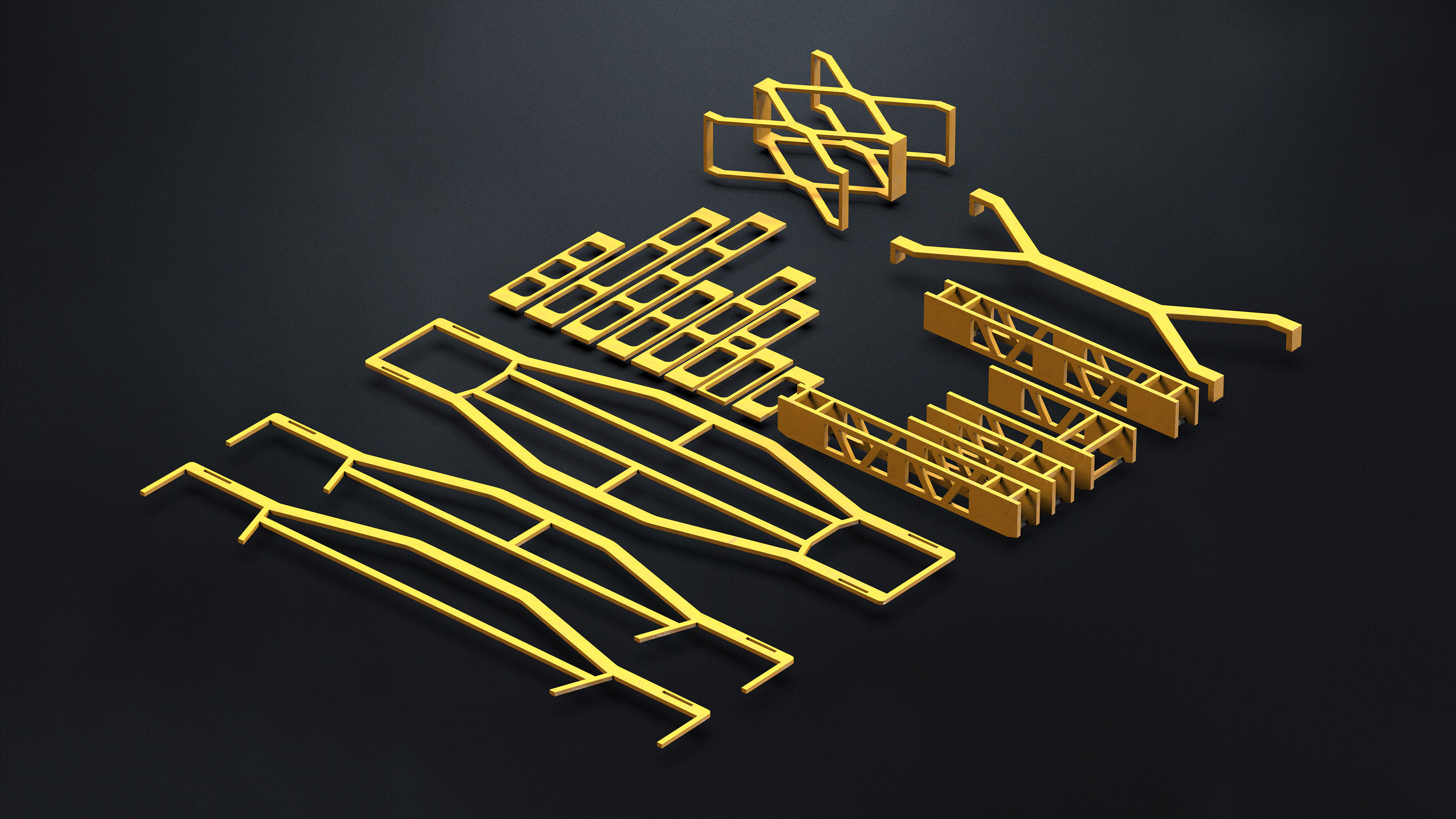 150 SUBD Scifi Architectural Kitbash elements Vol 3 3D model_9