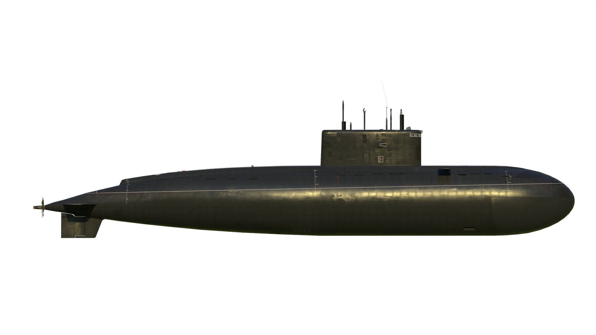 Kilo class submarine project 636 3D model_1