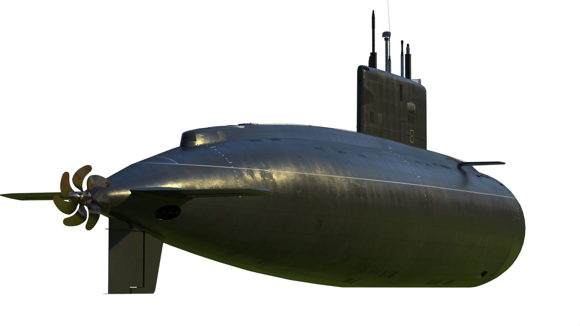 Kilo class submarine project 636 3D model_3