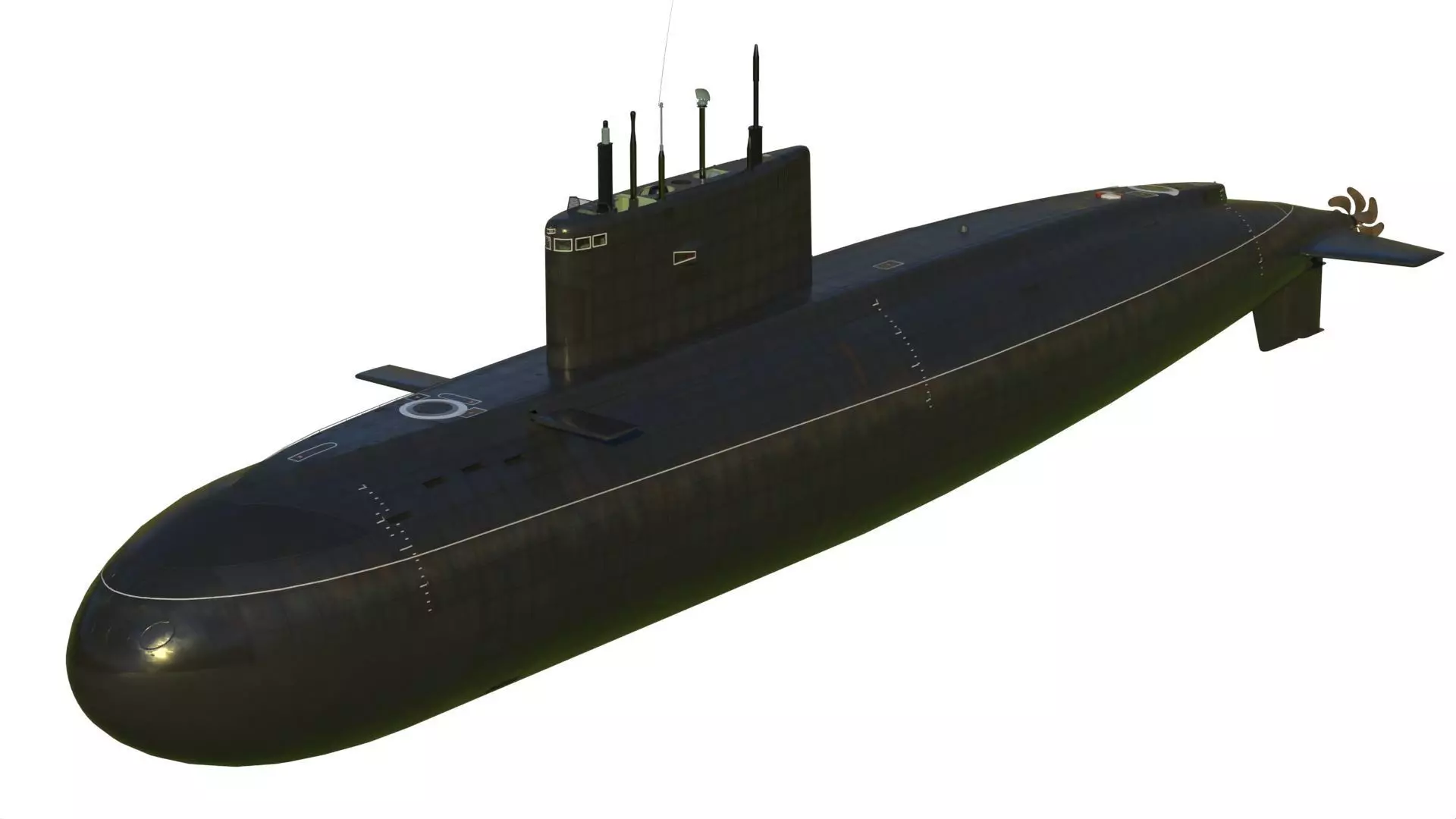 Kilo class submarine project 636 3D model_0
