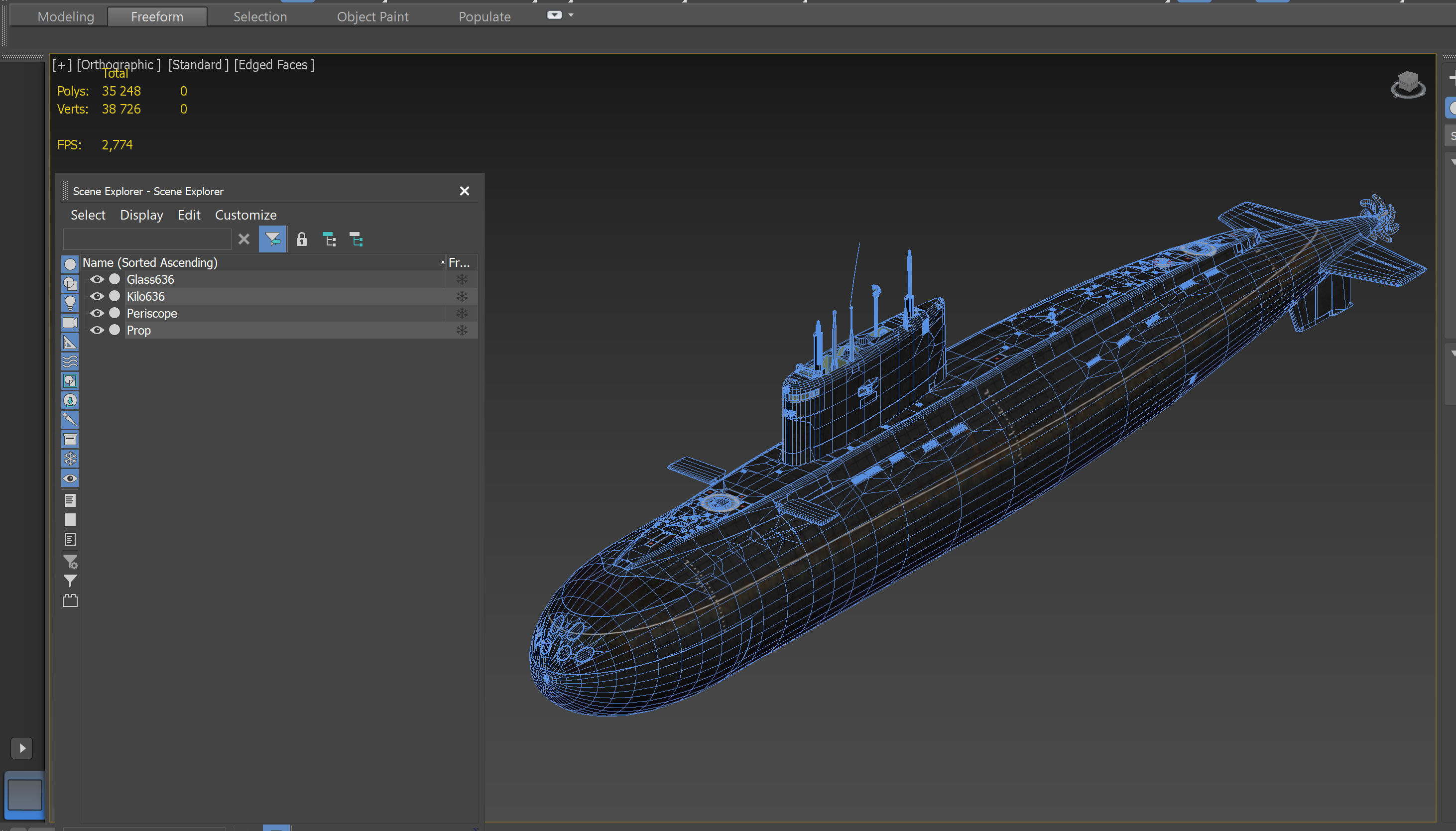 Kilo class submarine project 636 3D model_21