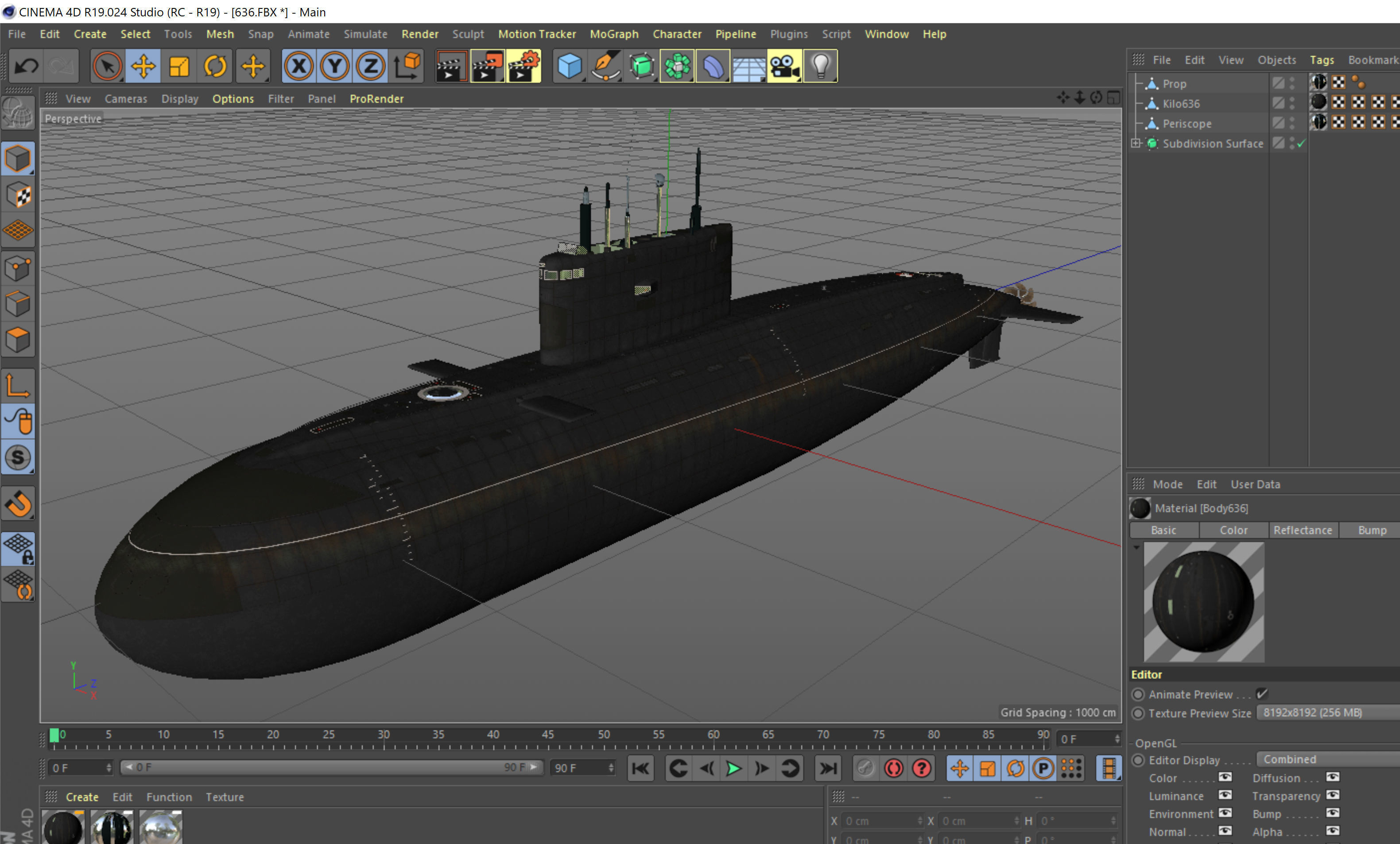Kilo class submarine project 636 3D model_20