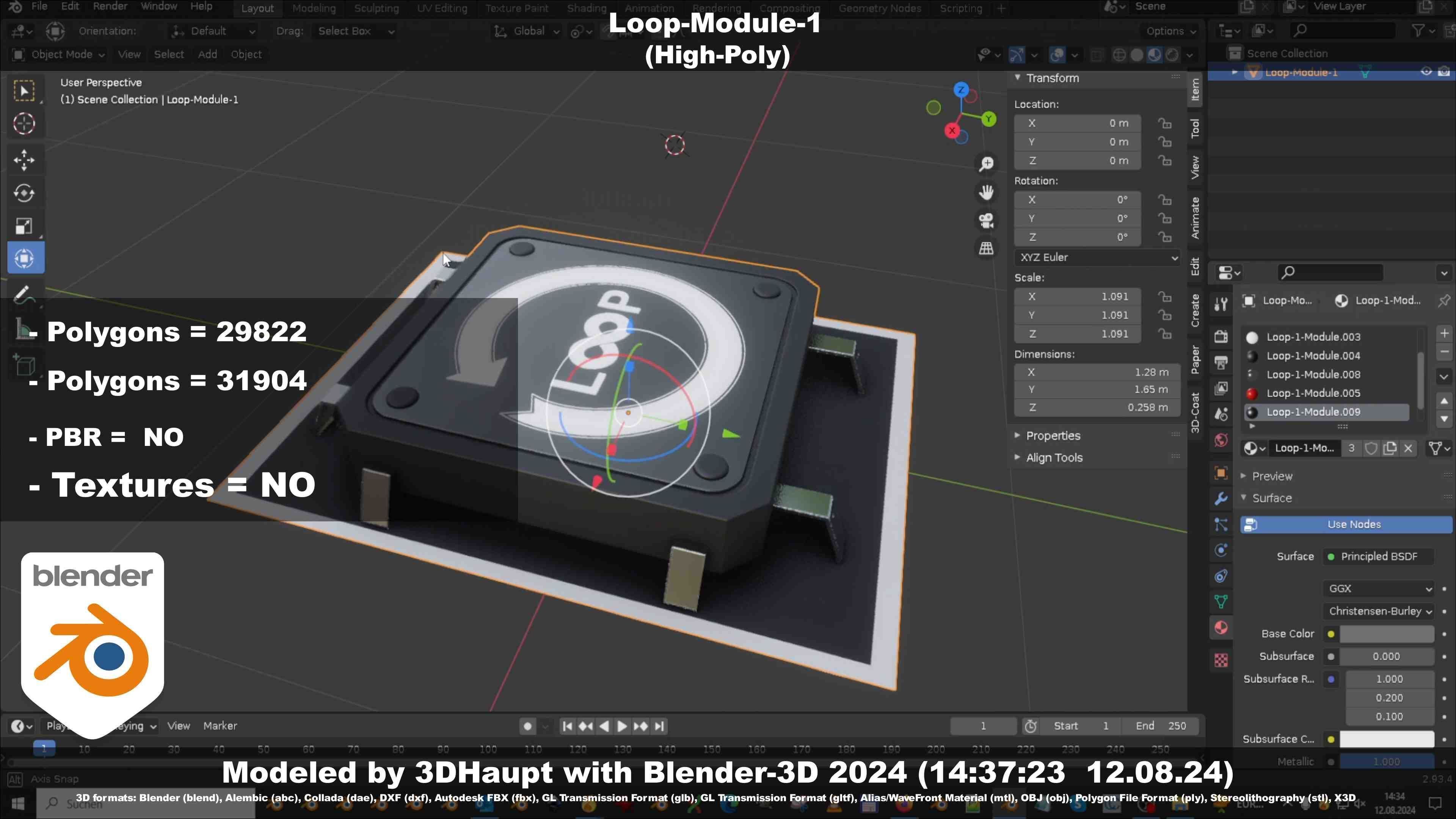 Loop-Module-1  3D model_44