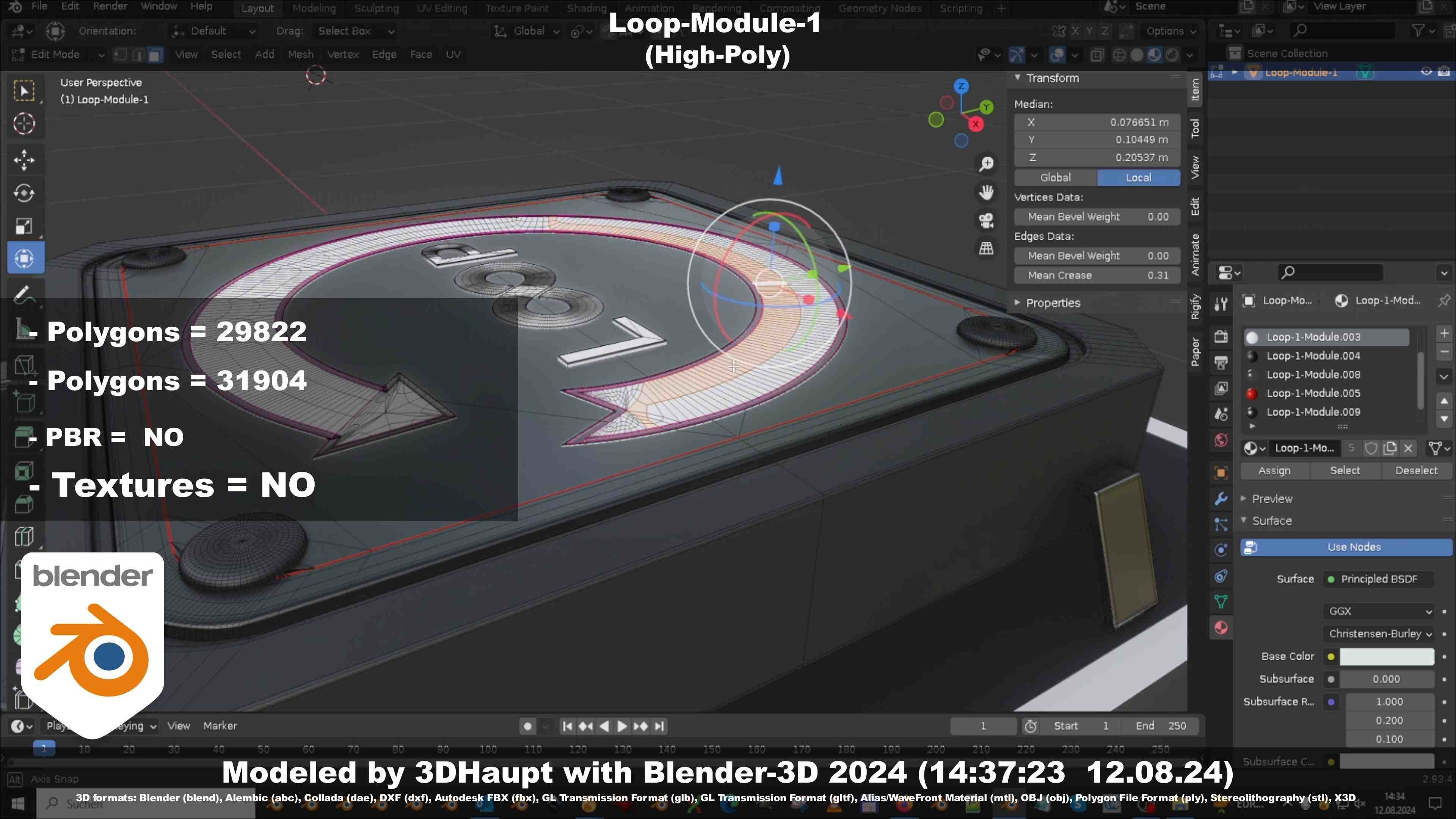 Loop-Module-1  3D model_17