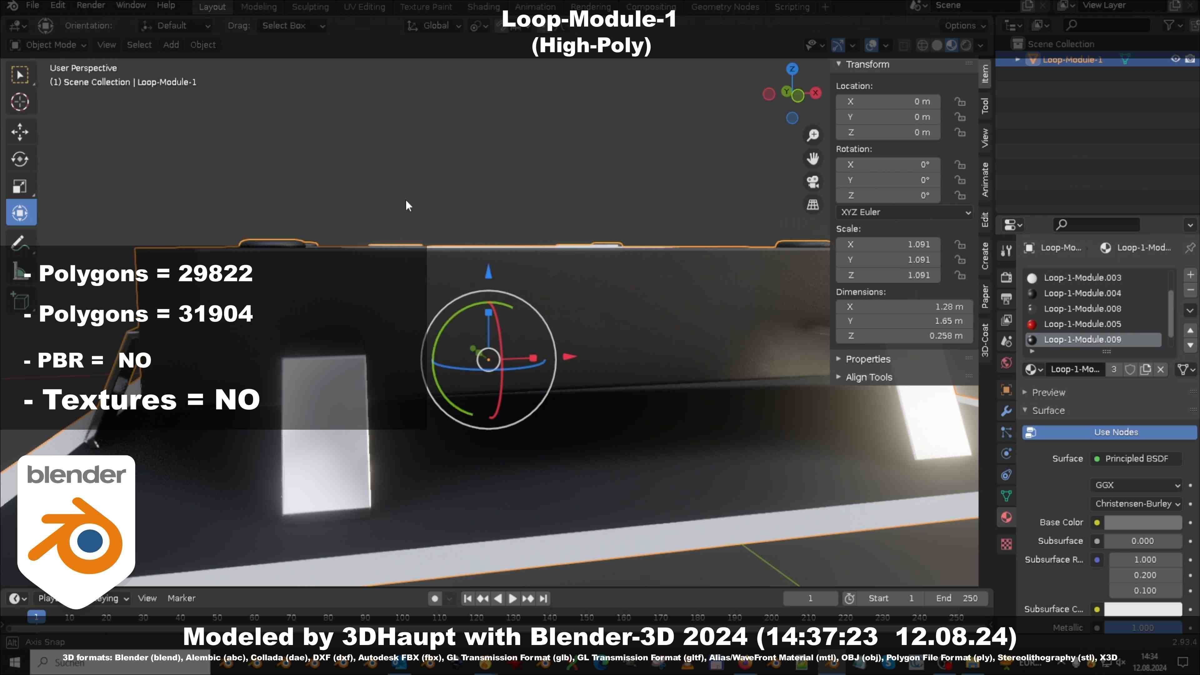 Loop-Module-1  3D model_46