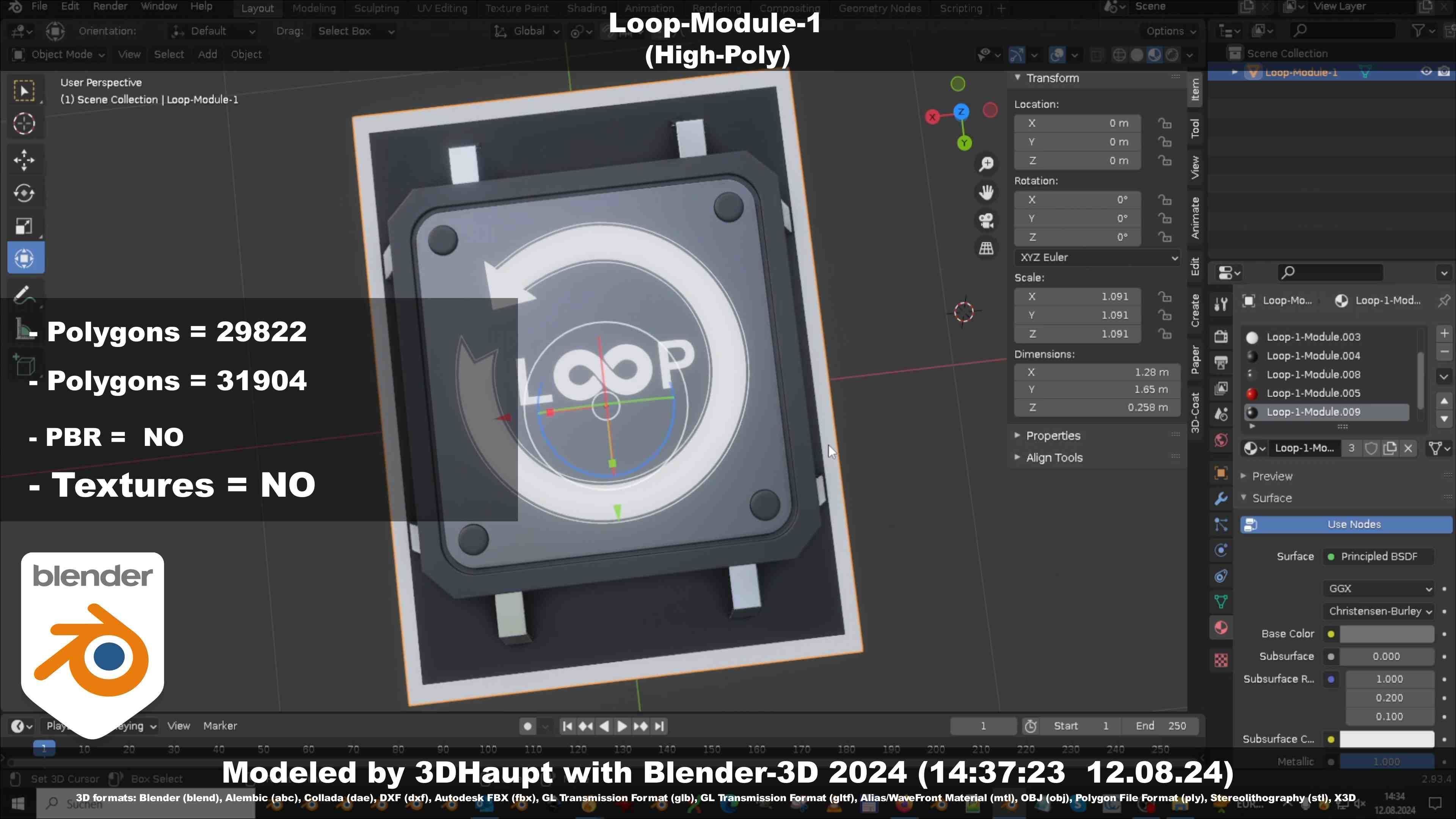 Loop-Module-1  3D model_48