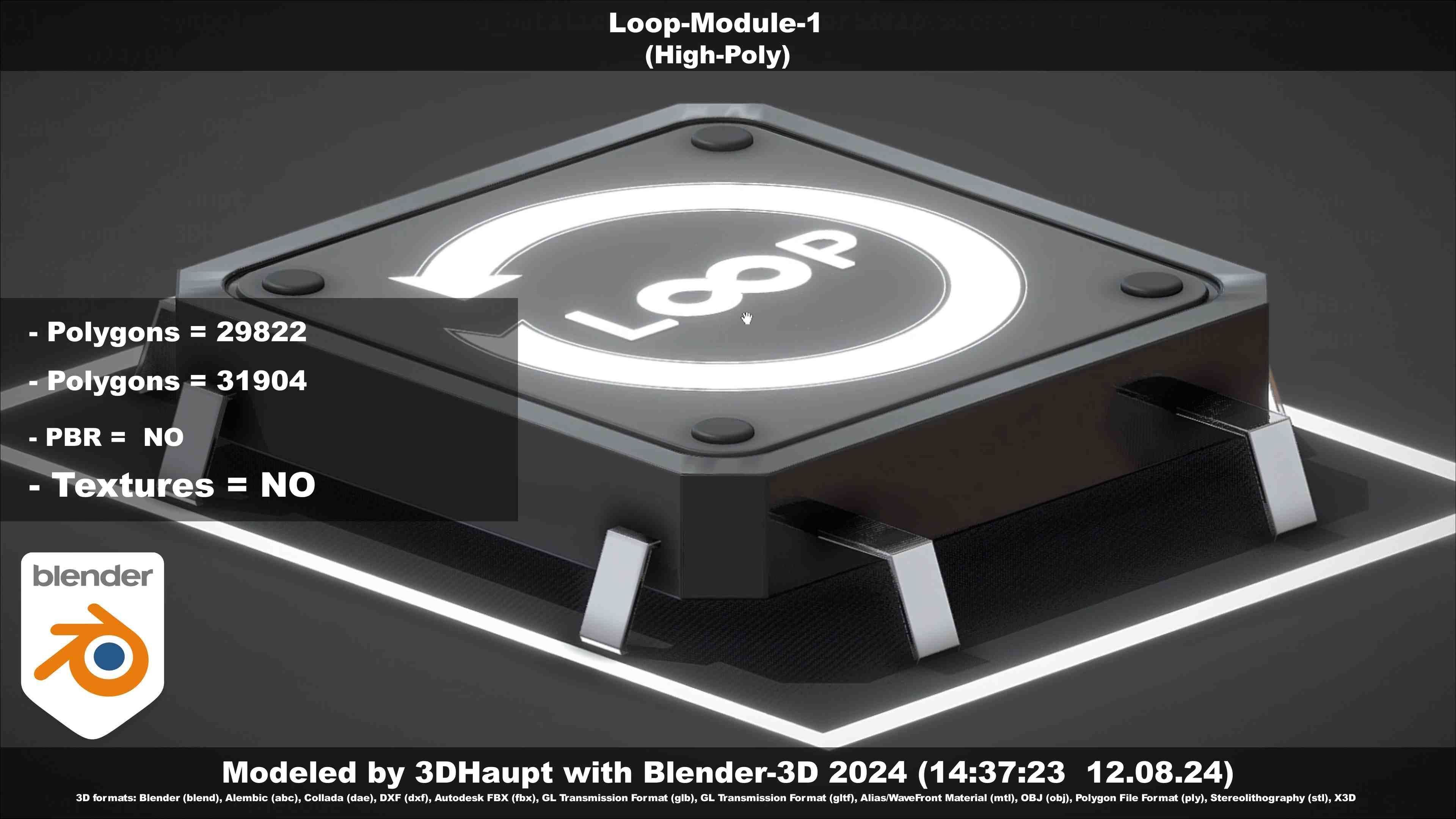 Loop-Module-1  3D model_19