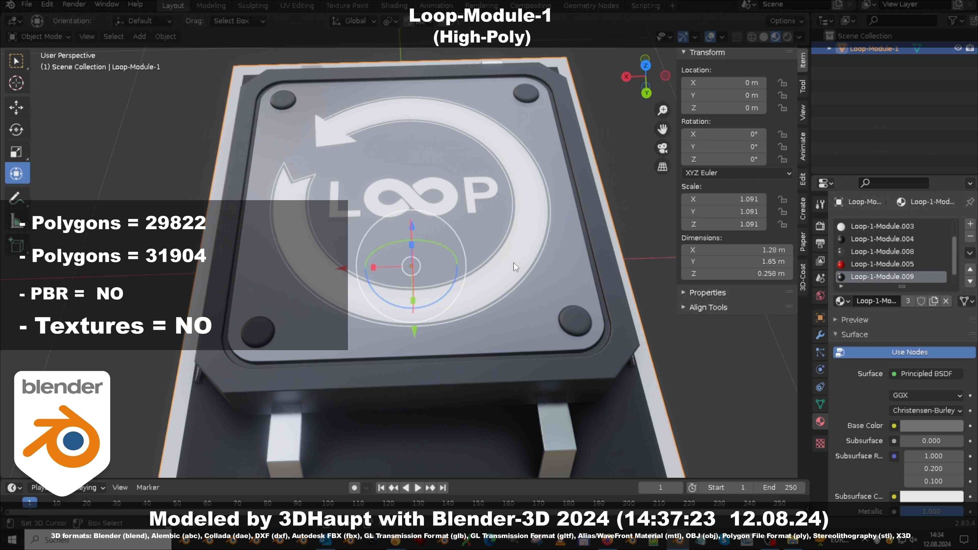Loop-Module-1  3D model_85