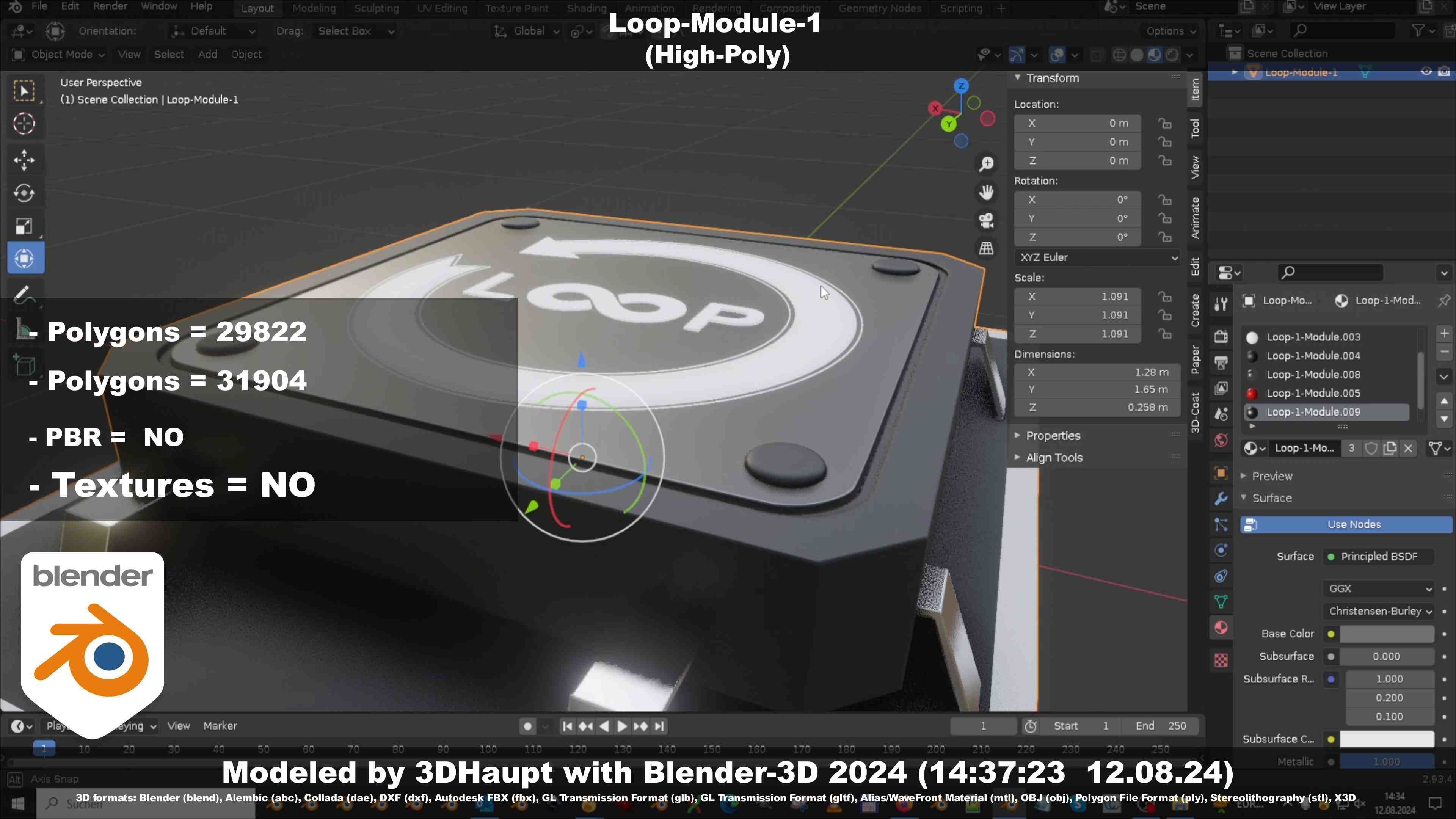 Loop-Module-1  3D model_47