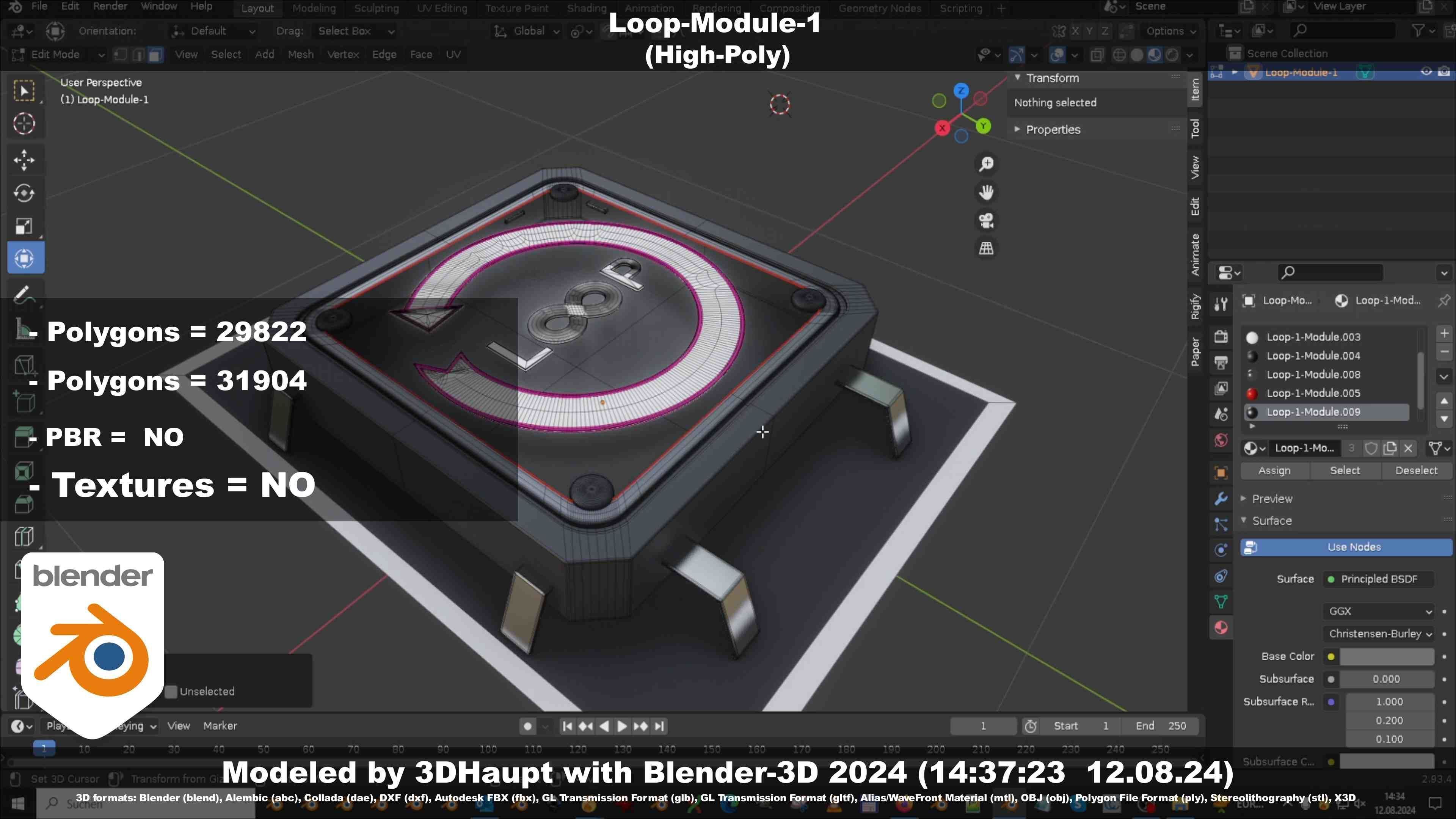 Loop-Module-1  3D model_54