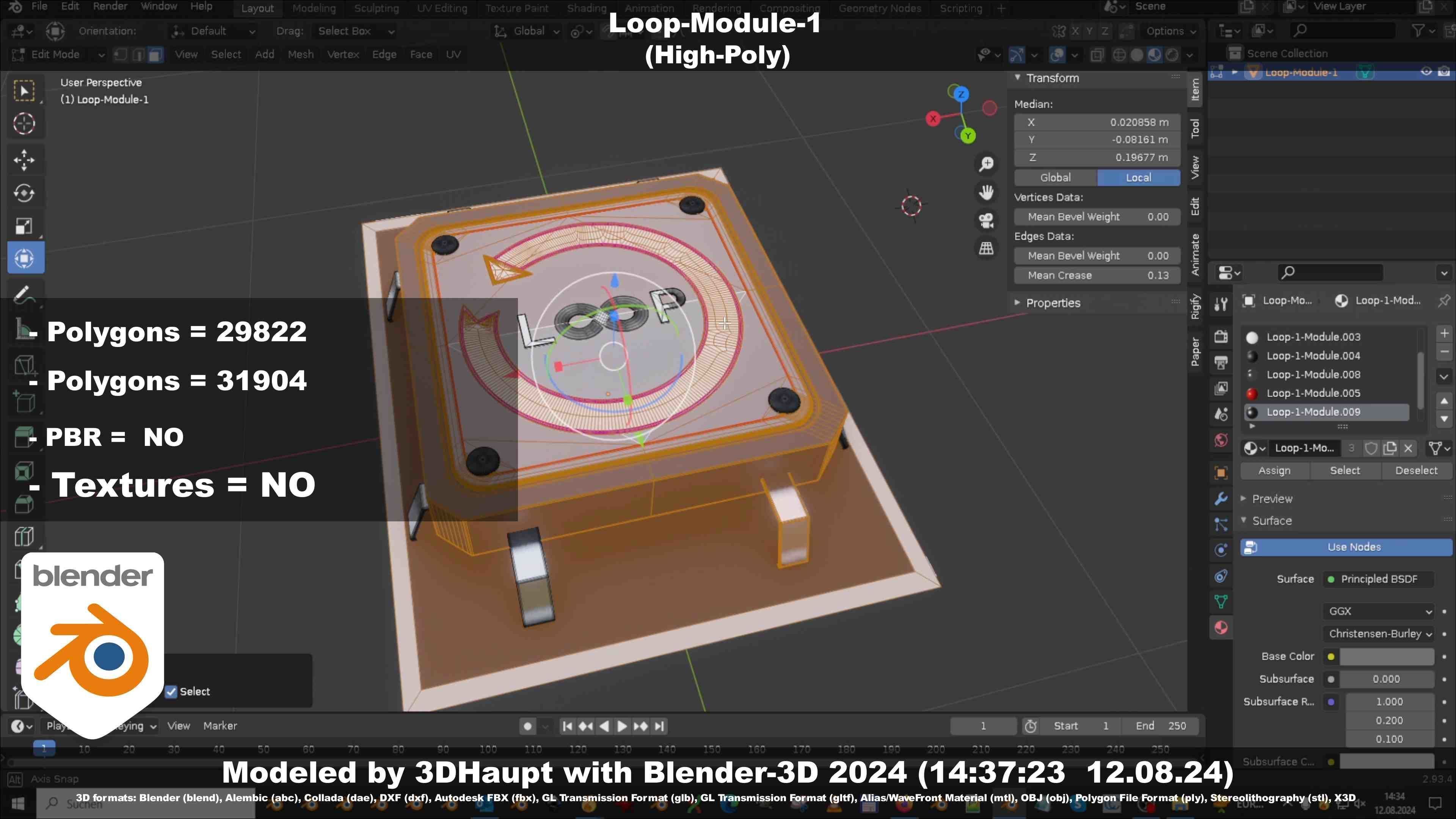 Loop-Module-1  3D model_12