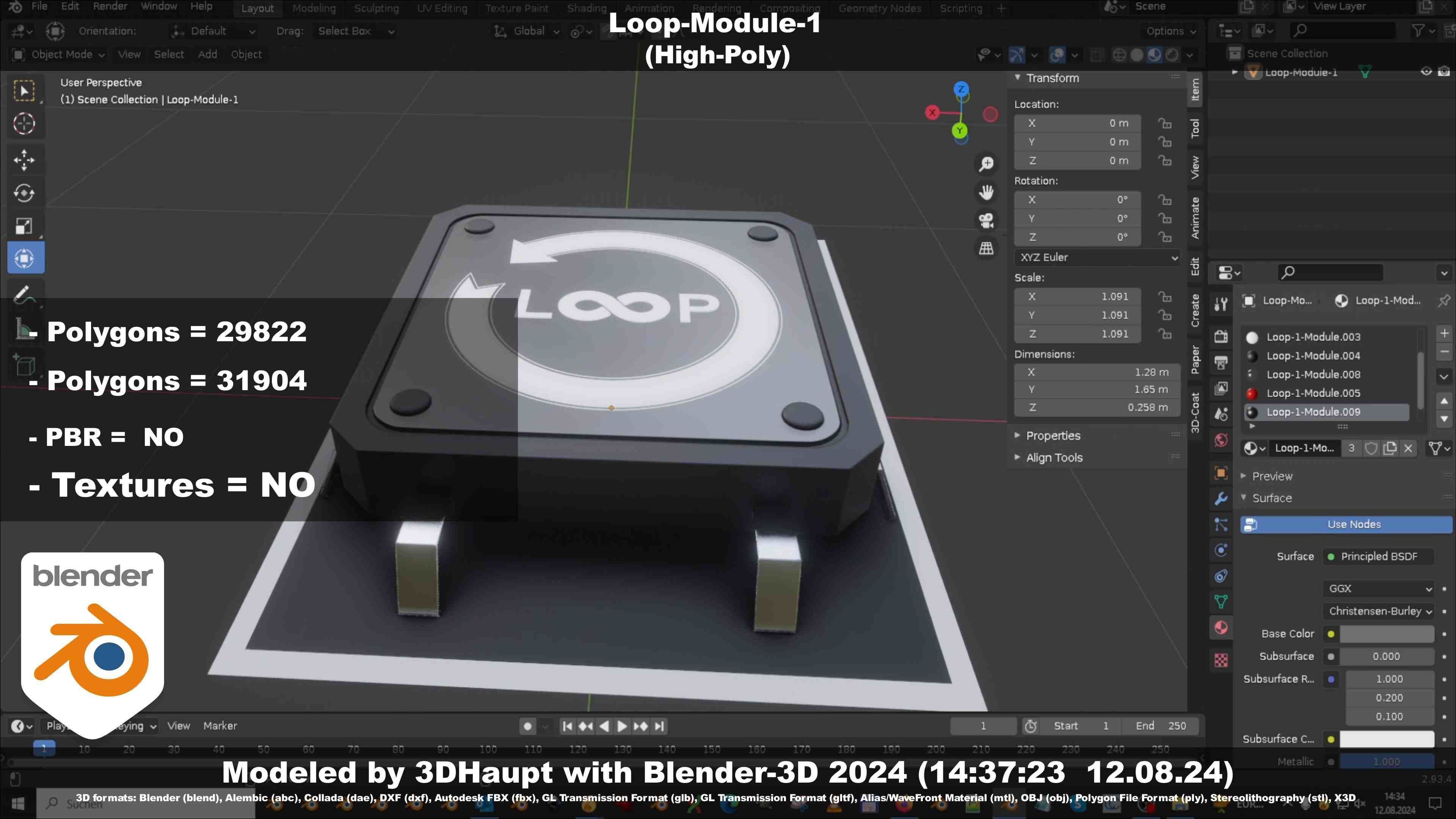 Loop-Module-1  3D model_13