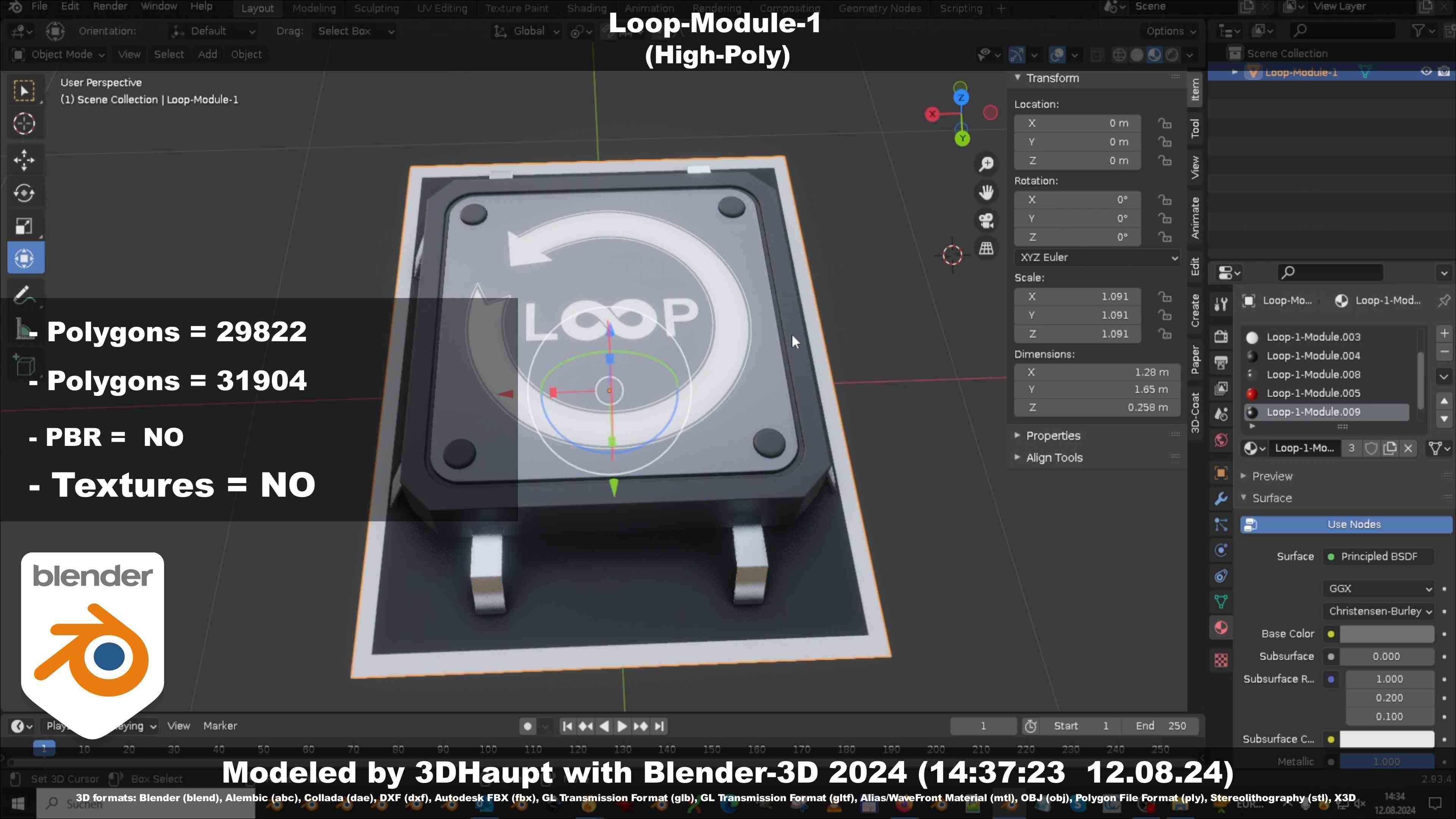 Loop-Module-1  3D model_49