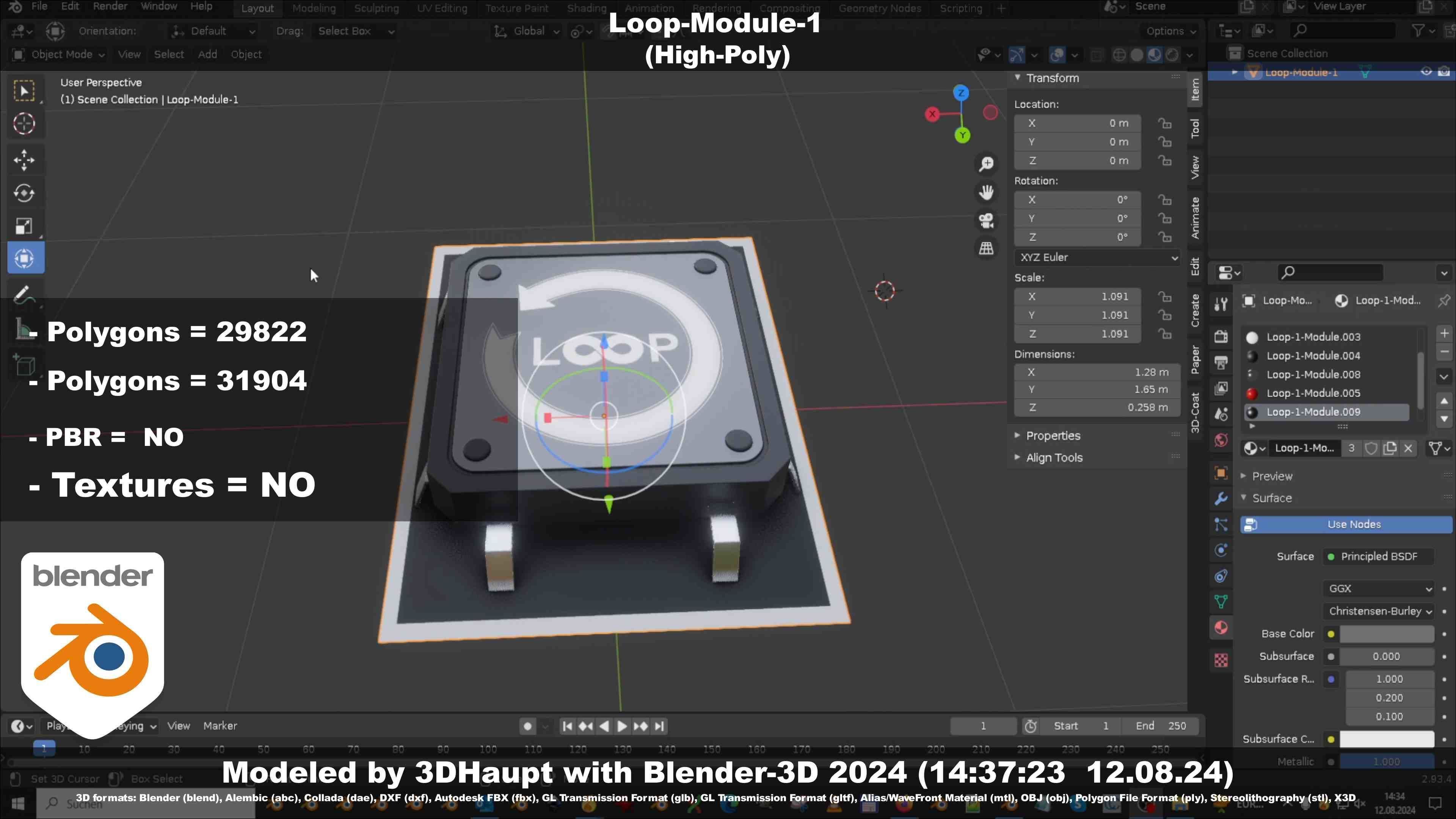 Loop-Module-1  3D model_43