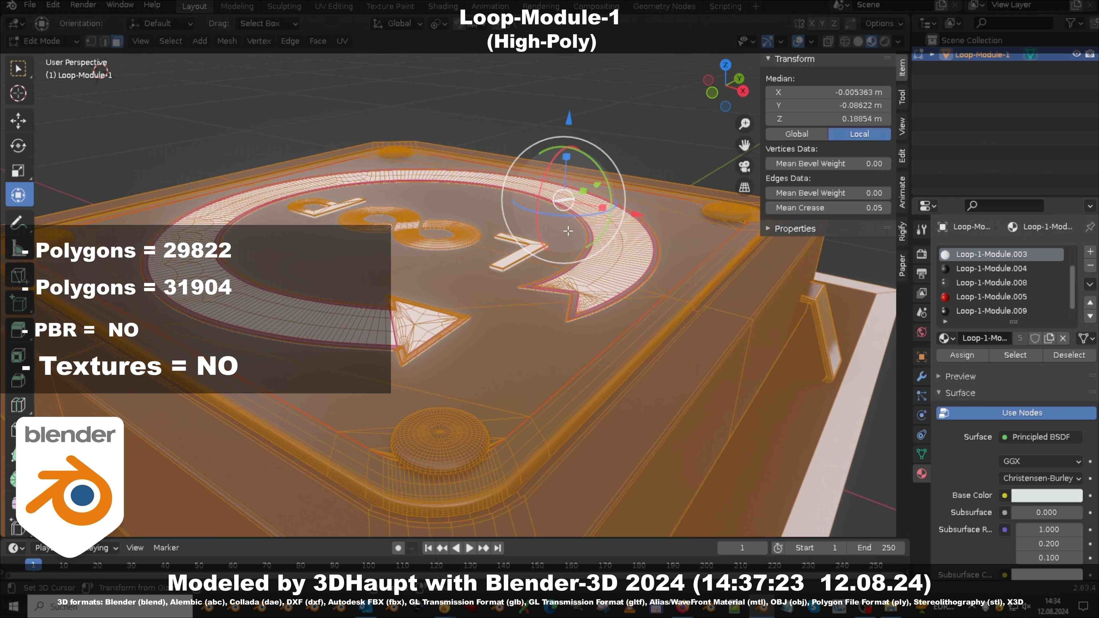 Loop-Module-1  3D model_28
