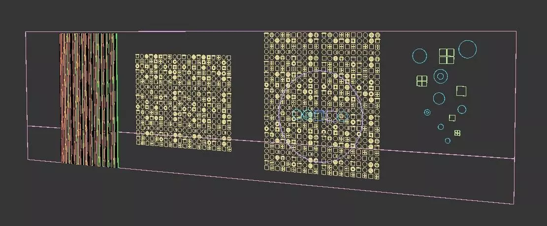 Set of Mcdonalds decor Low-poly 3D model_0