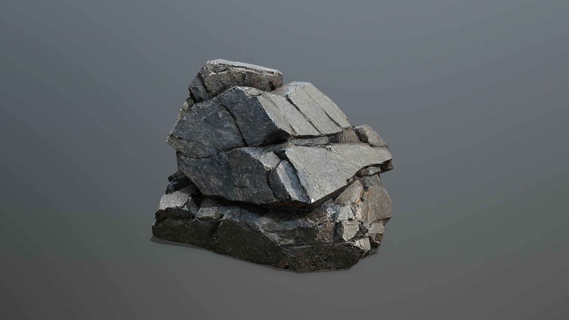 desert rocks Low-poly 3D model_9