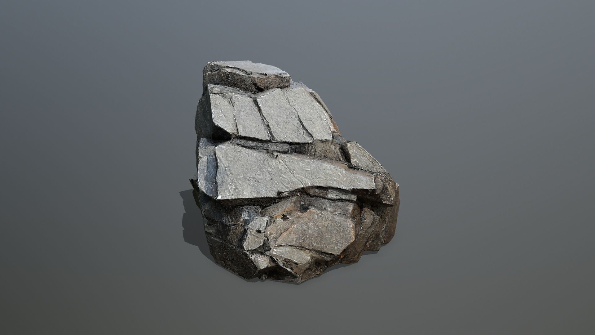 desert rocks Low-poly 3D model_10