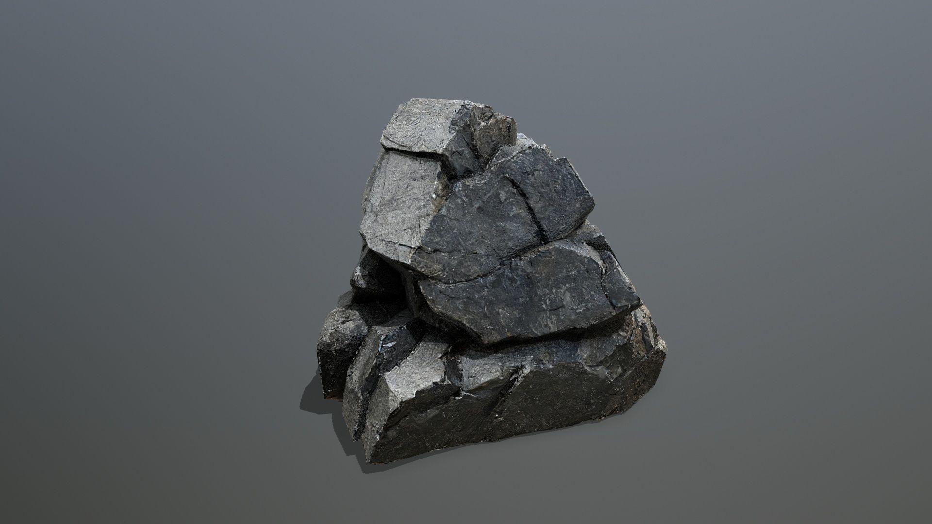 desert rocks Low-poly 3D model_8
