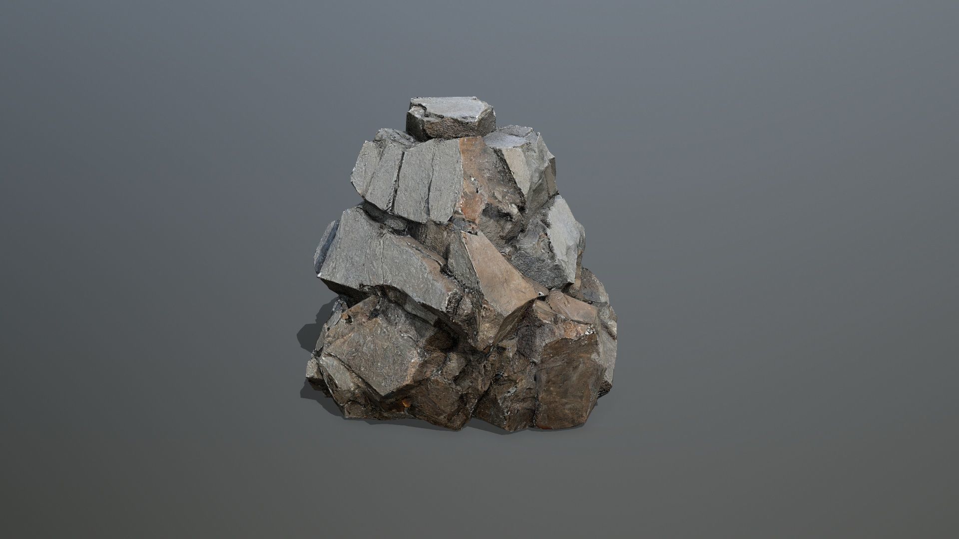 desert rocks Low-poly 3D model_11