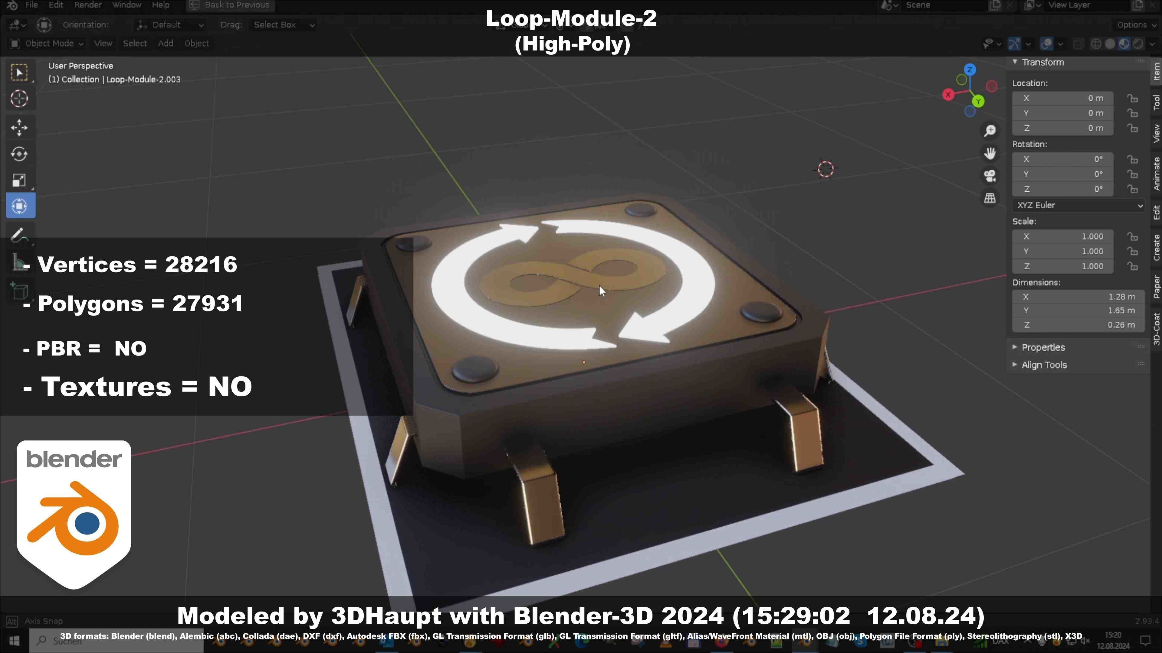 Loop-Module-2  3D model_44