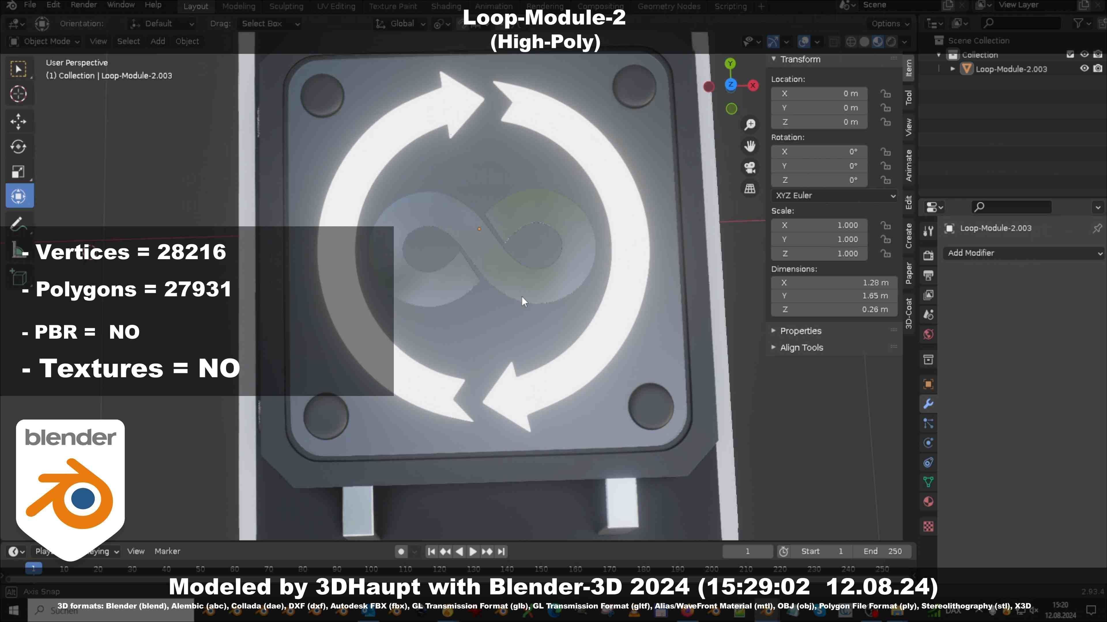 Loop-Module-2  3D model_32