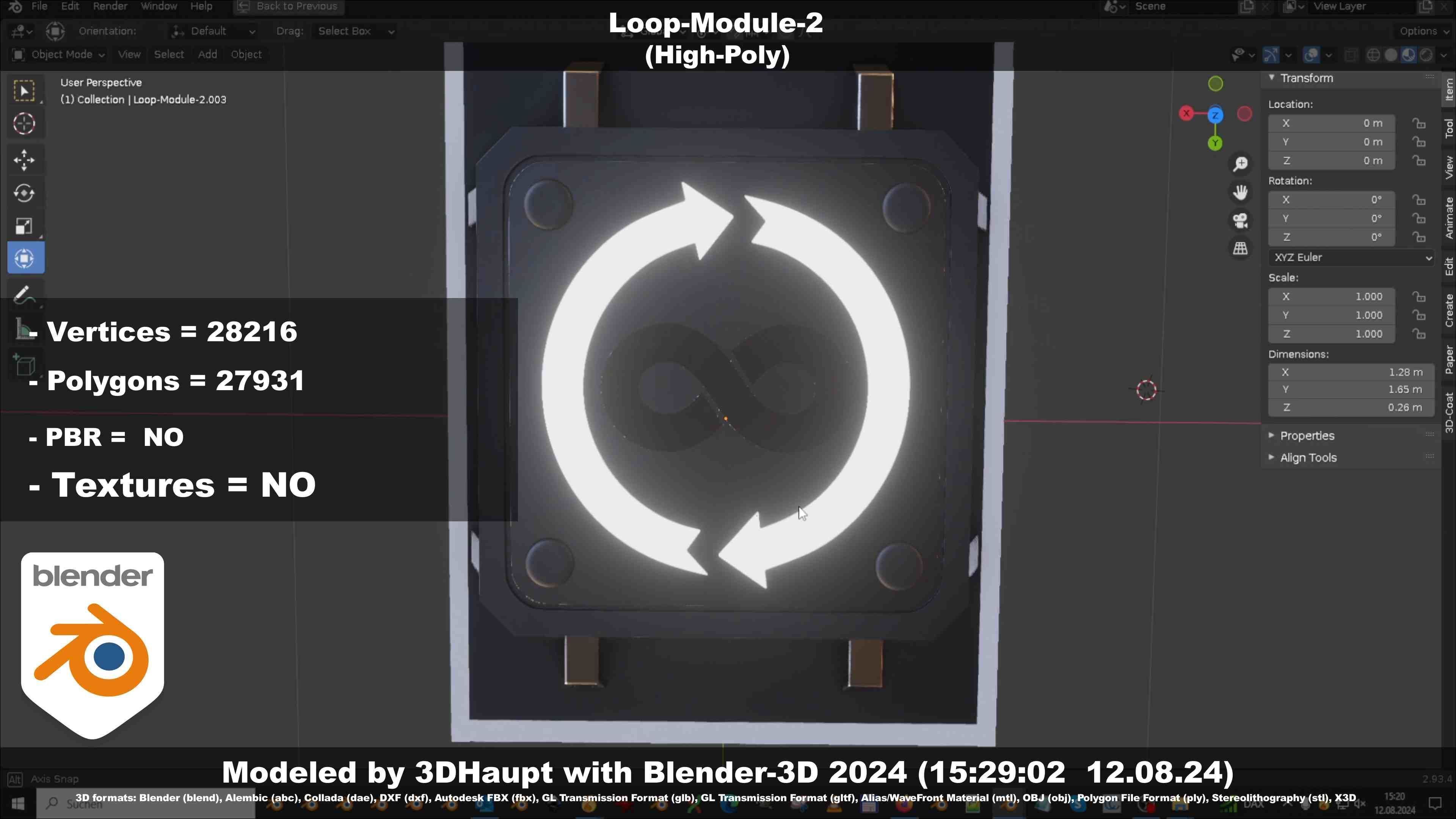 Loop-Module-2  3D model_43