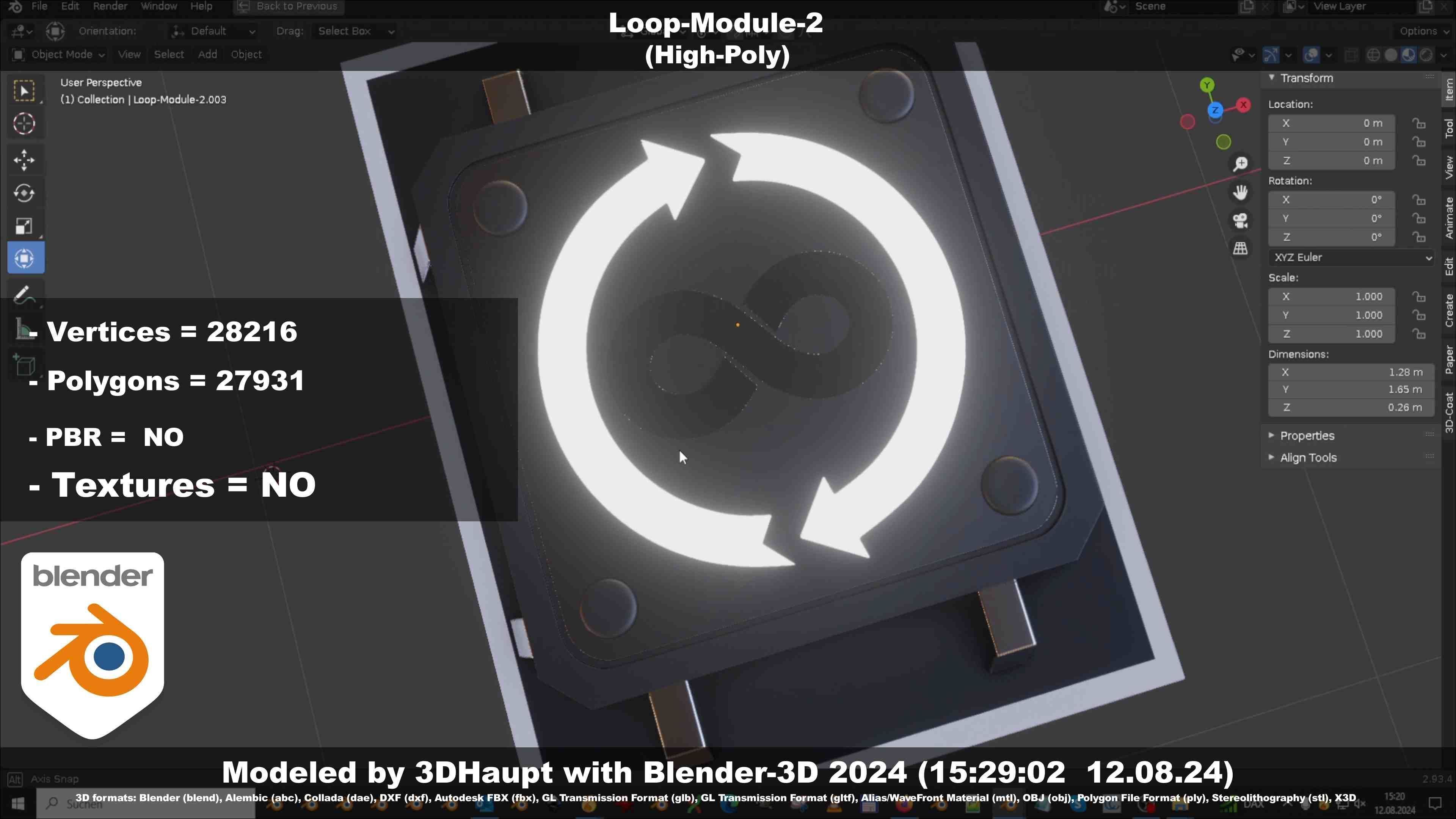 Loop-Module-2  3D model_39