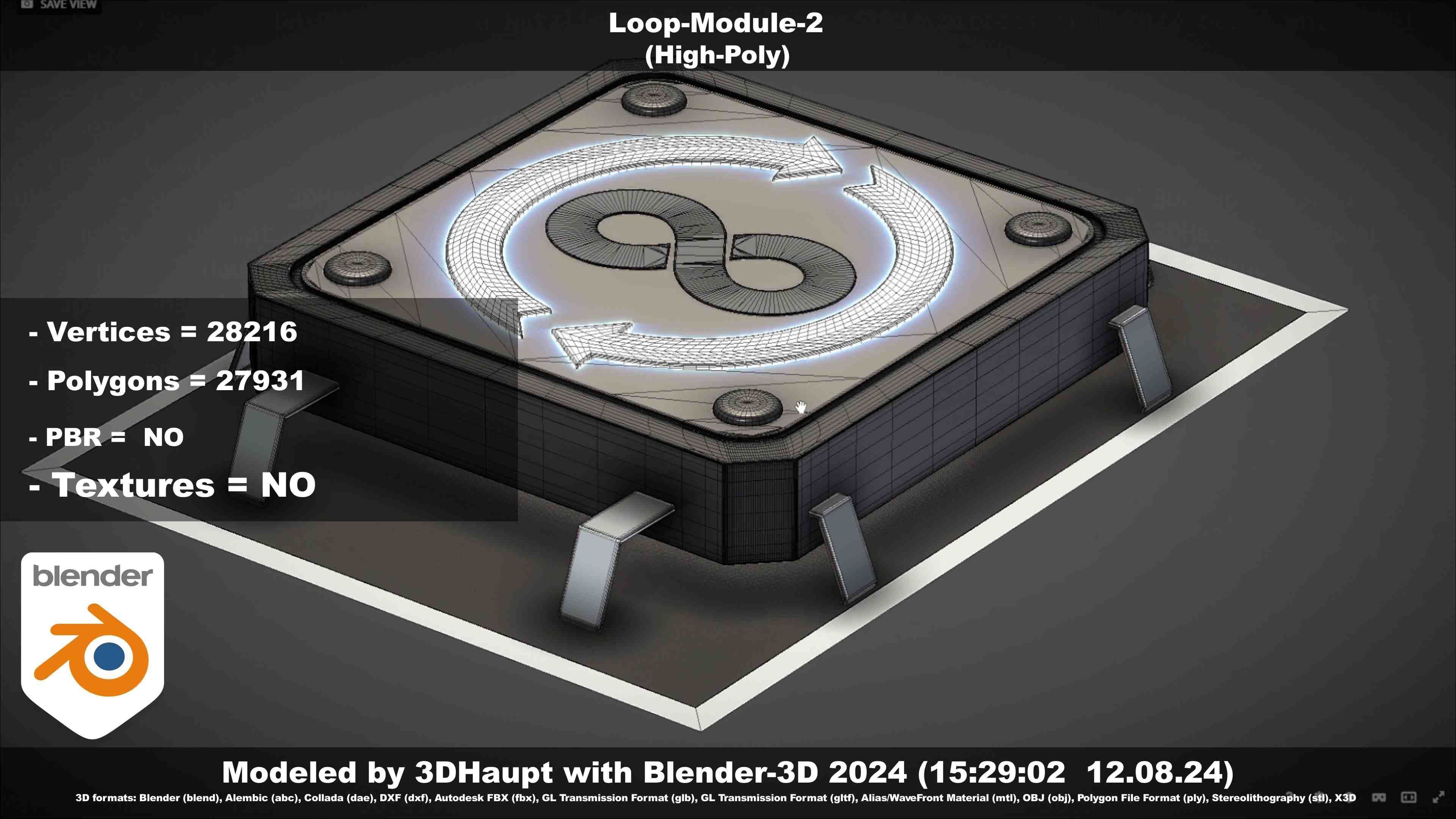 Loop-Module-2  3D model_19